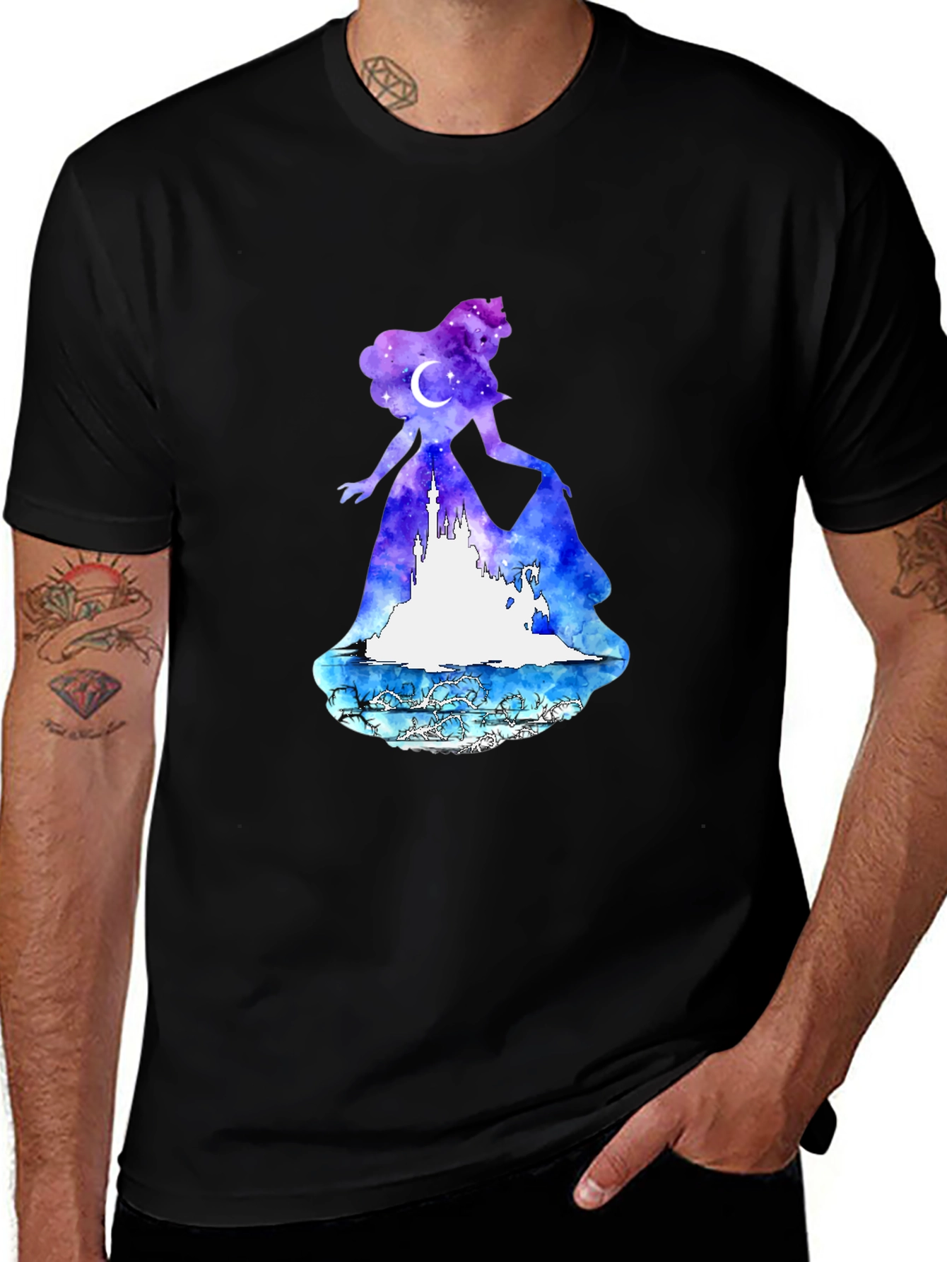 Aurora Silhouette Galaxy T-Shirt
