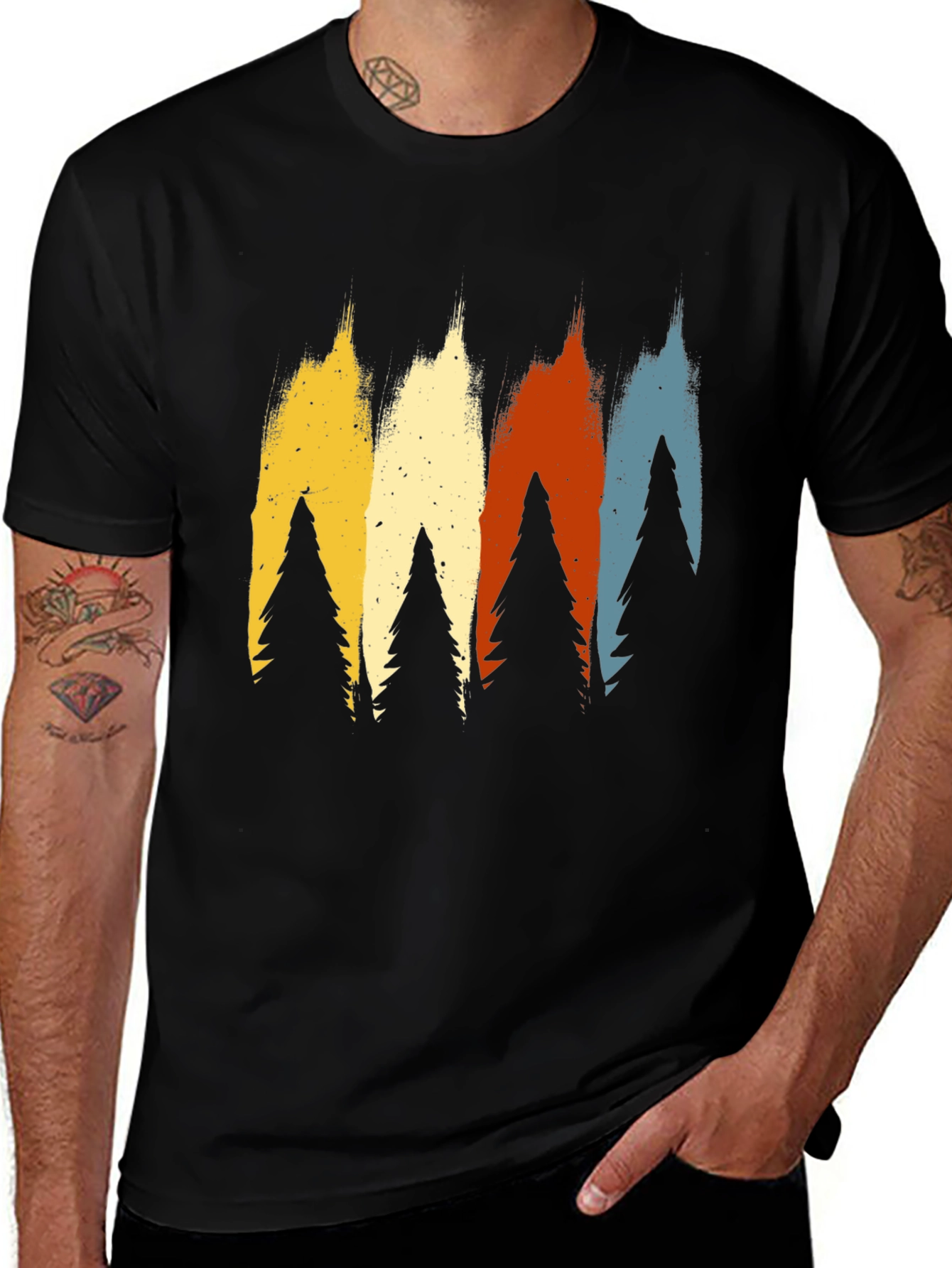 Variant 14 of Retro Forest Tee - Nature Inspired Graphic T-Shirt