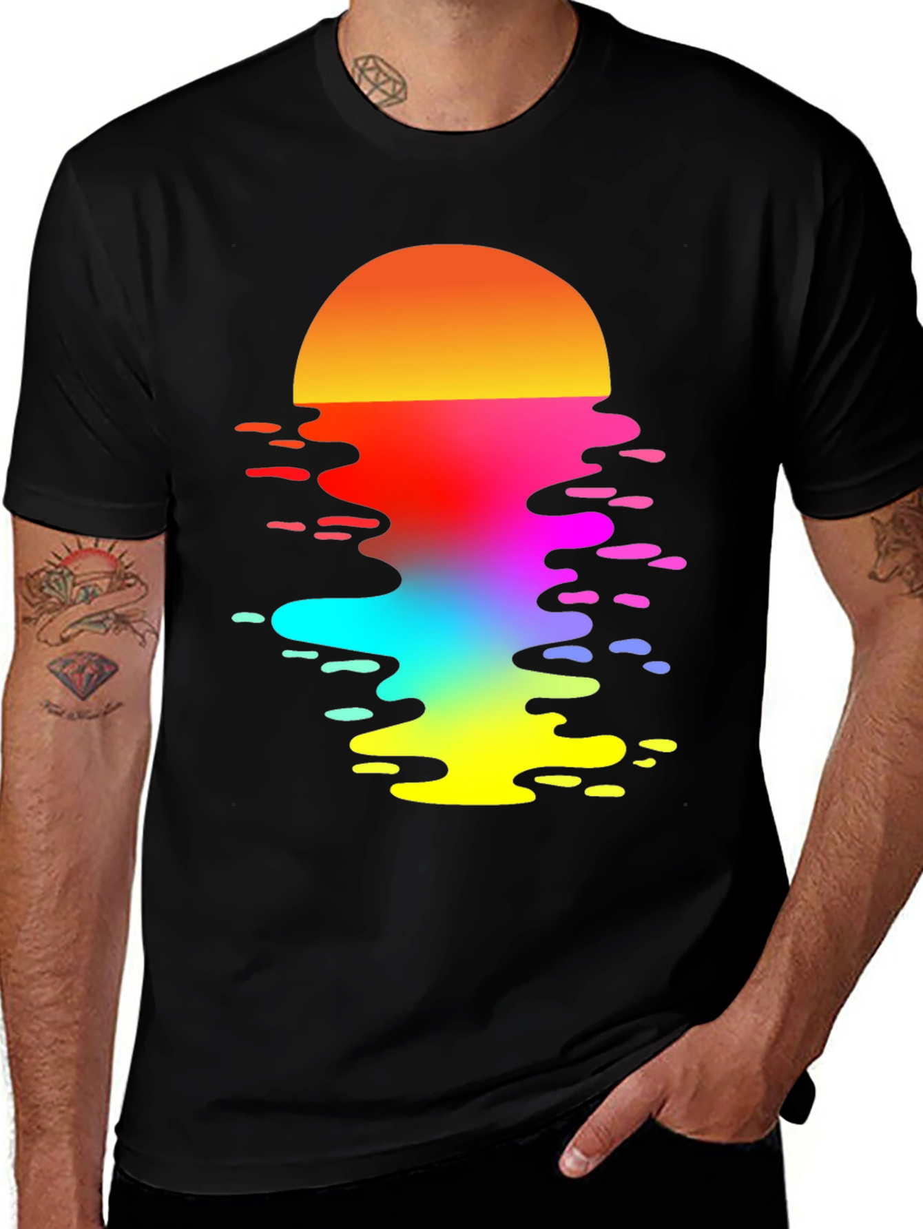 Variant 29 of Vaporwave Sunset Graphic T-Shirt