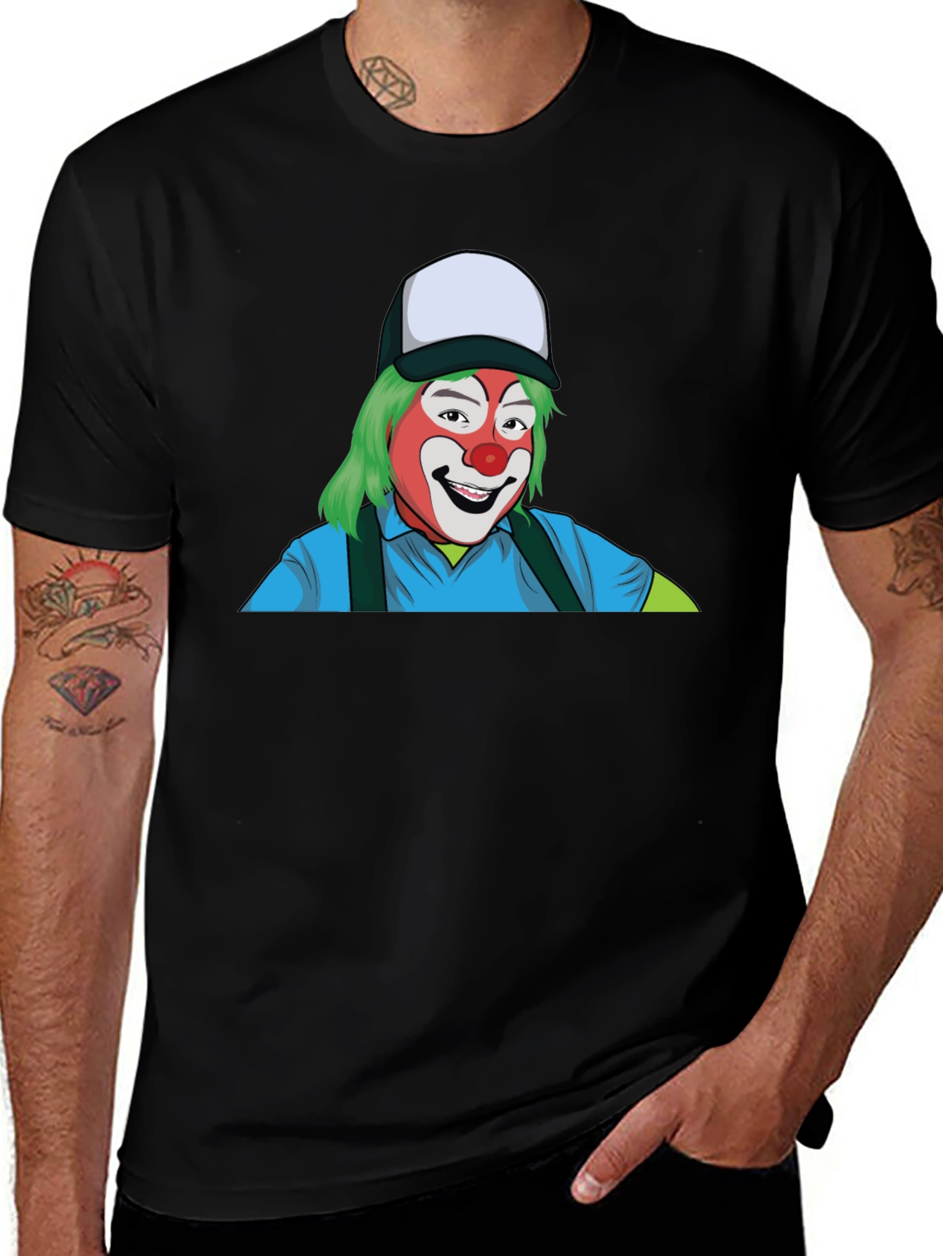 Variant 17 of Clown Cartoon Graphic Print T-Shirt
