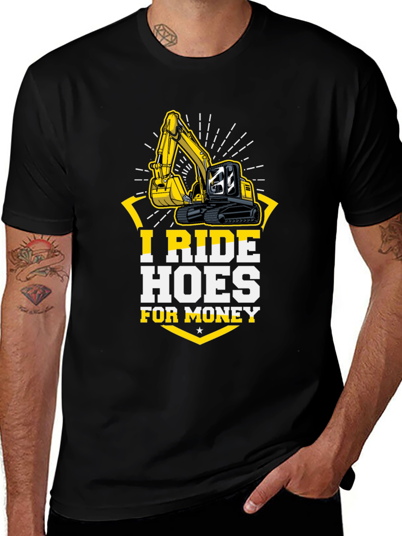 Variant 23 of I Ride Hoes For Money T-Shirt