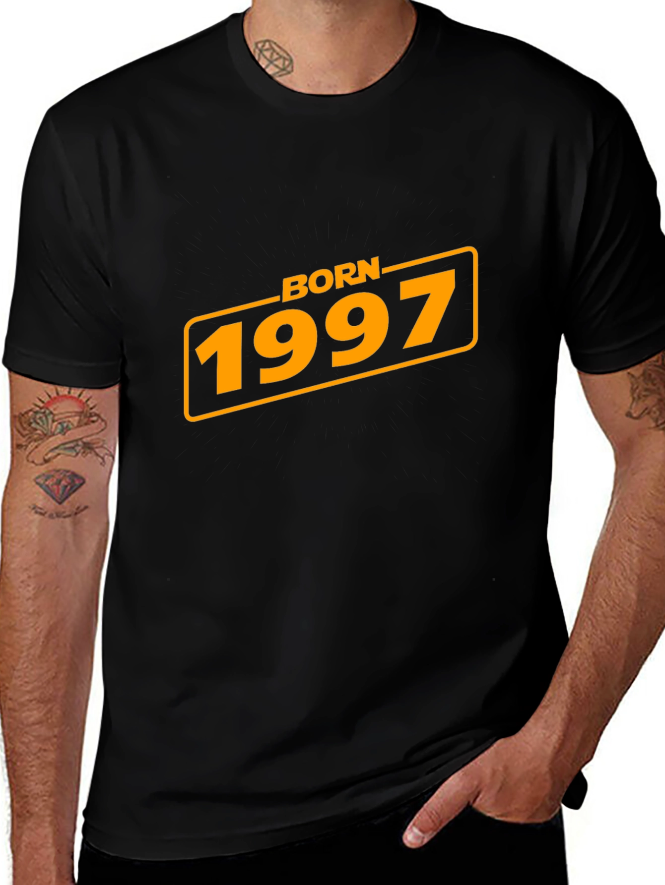 Variant 20 of Born in 1997 Black Graphic Tee