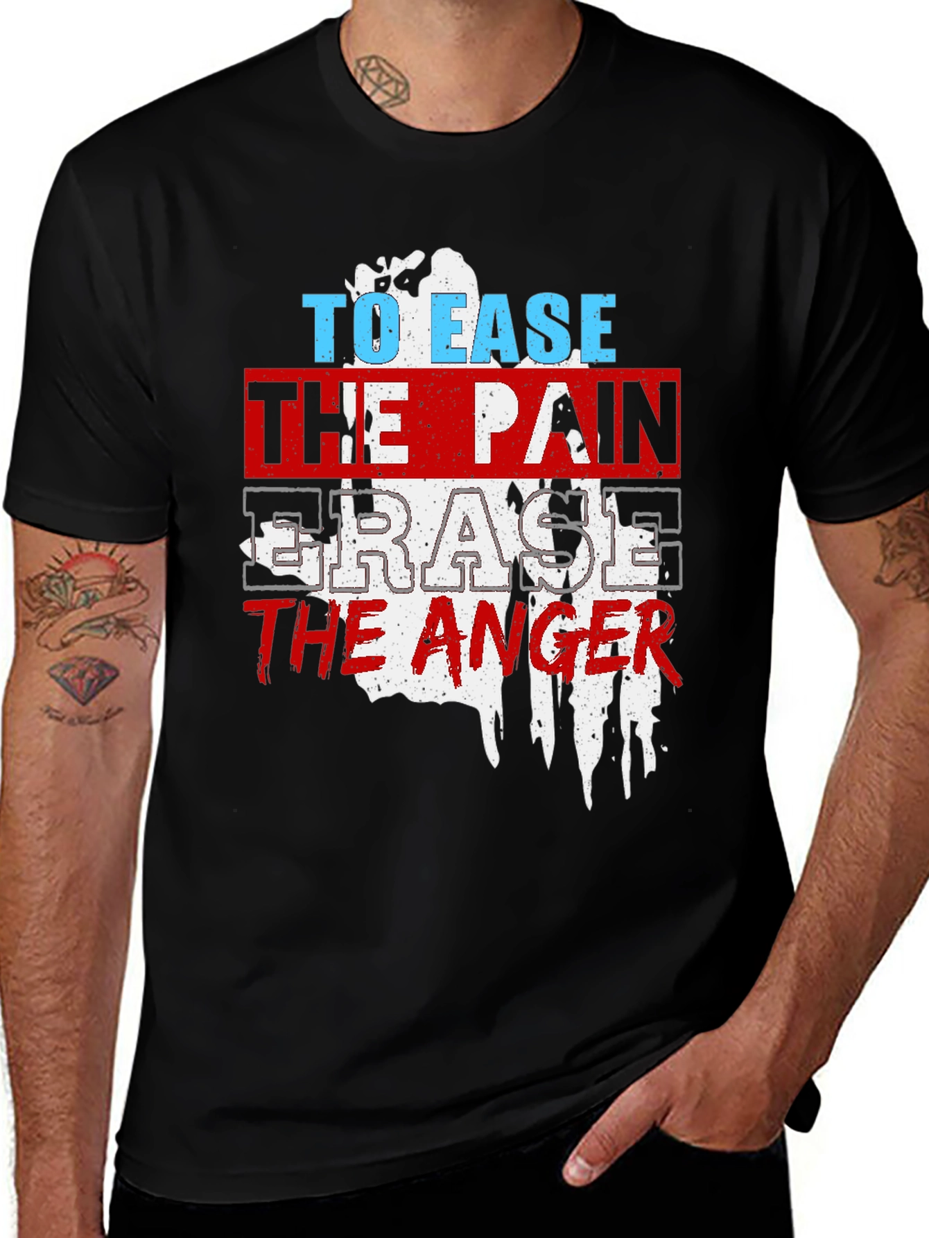 Variant 28 of To Ease The Pain Graphic Print T-Shirt