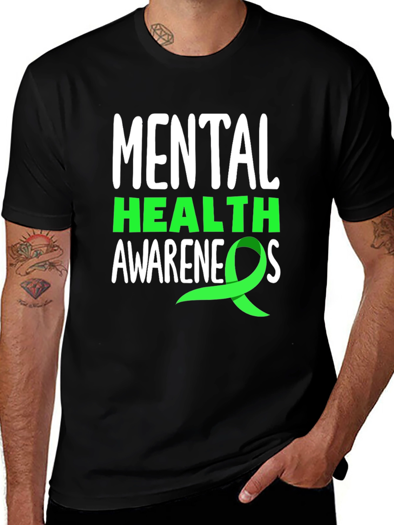 Variant 13 of Mental Health Awareness Ribbon T-Shirt