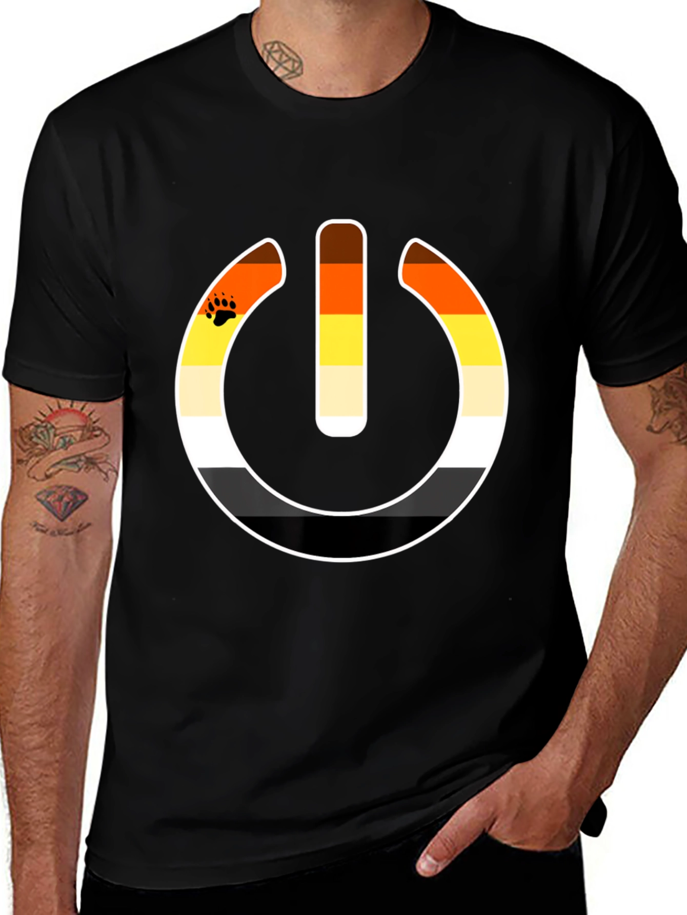 Variant 13 of Bear Pride Power Symbol Graphic T-Shirt