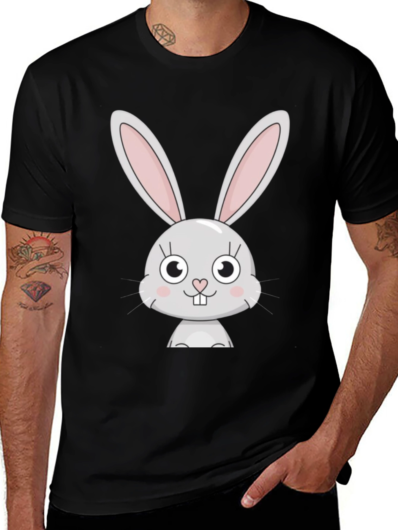 Variant 30 of Bunny Graphic Tee - Cute Cartoon Rabbit Shirt