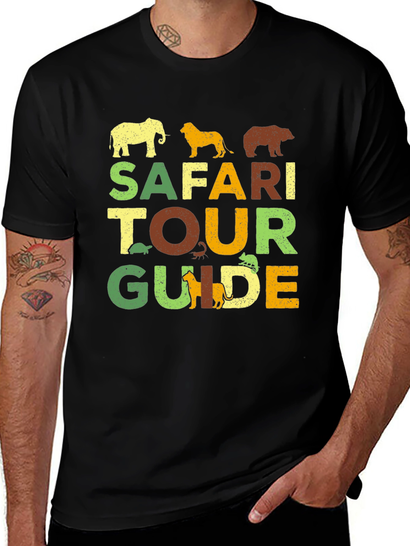 Variant 12 of Safari Tour Guide T-Shirt, Graphic Tee