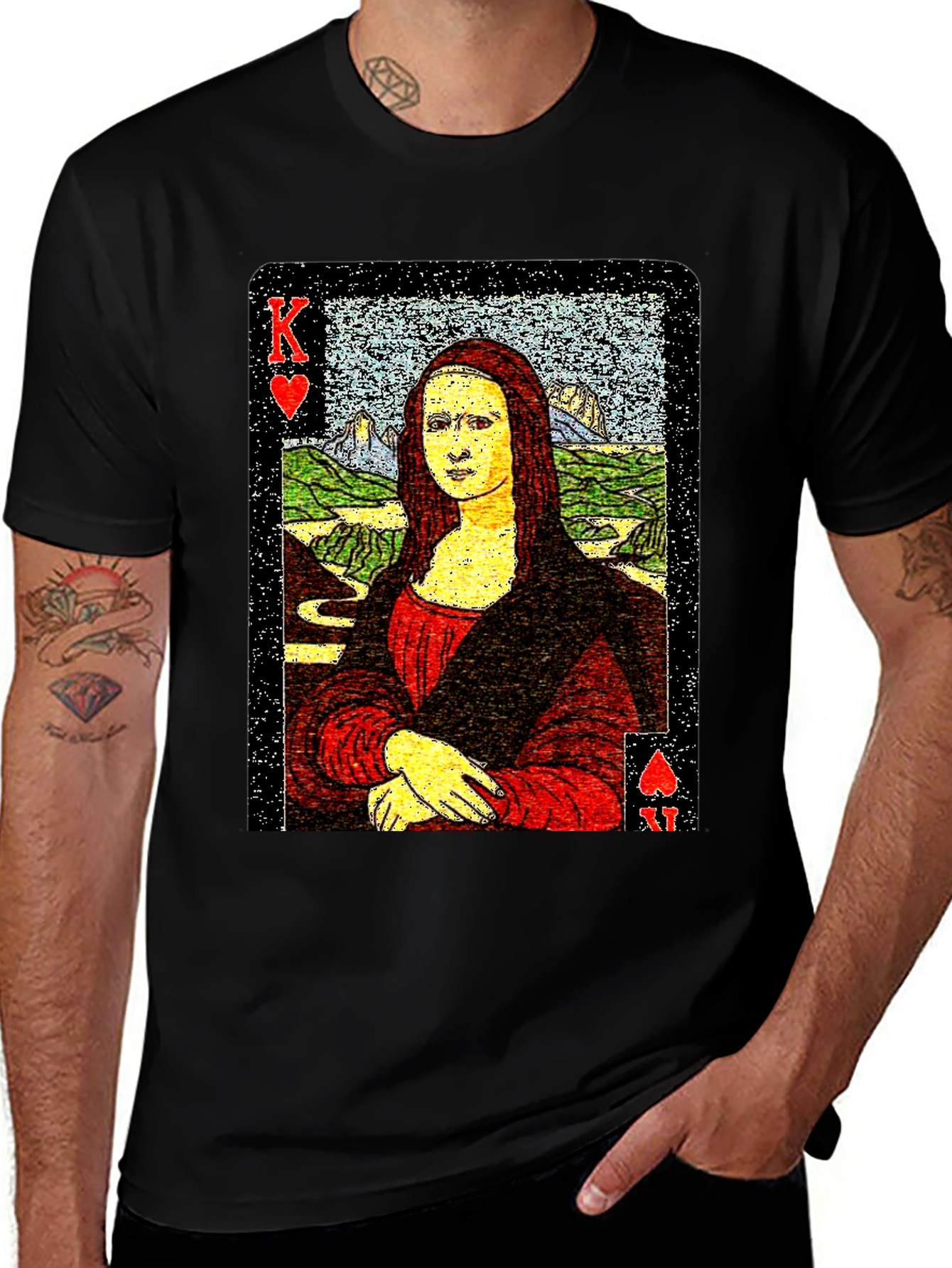 Variant 23 of King Mona Lisa Black T-Shirt