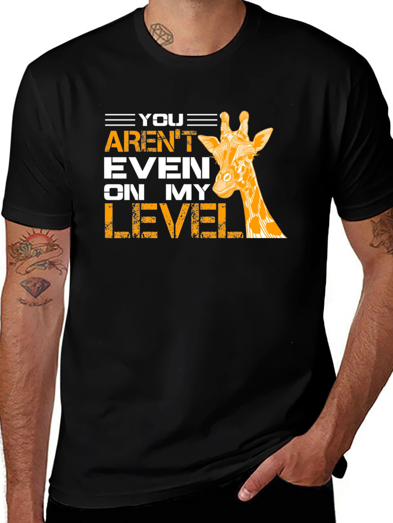 Variant 6 of Giraffe Level T-Shirt - Funny Animal Tee