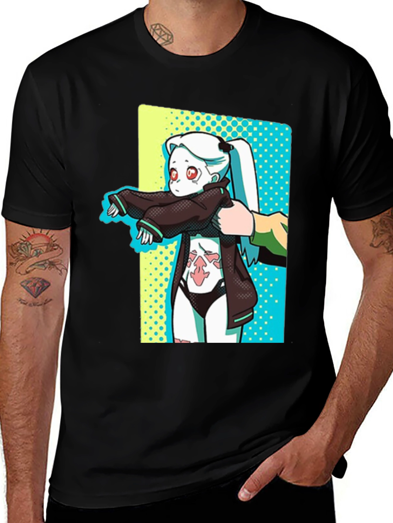 Variant 22 of Anime Graphic T-Shirt - Cyberpunk Style