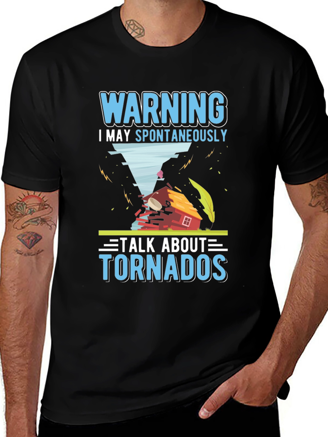 Variant 2 of Warning Tornadoes Graphic T-Shirt