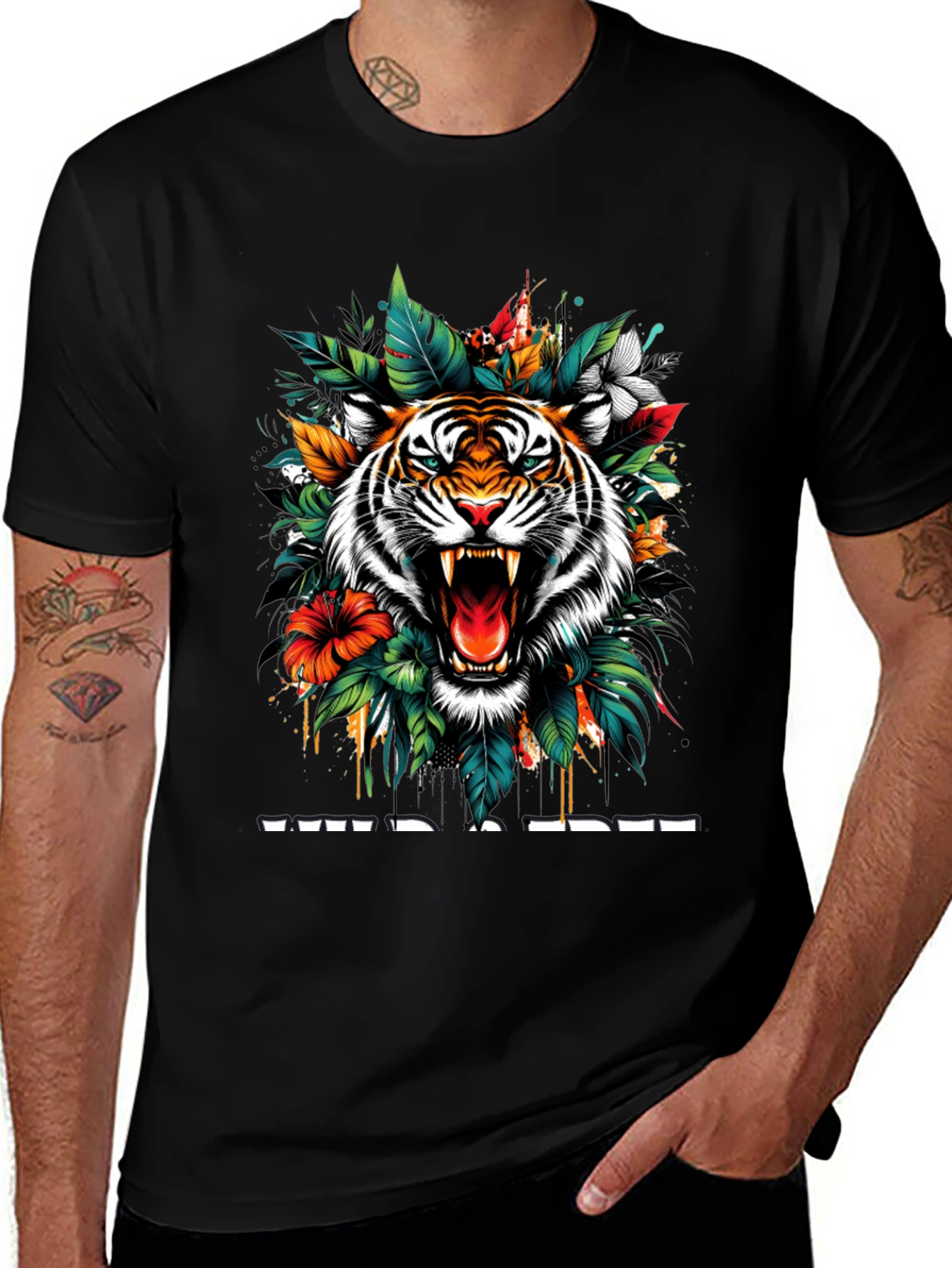 Variant 29 of Wild & Free Tiger Graphic Tee