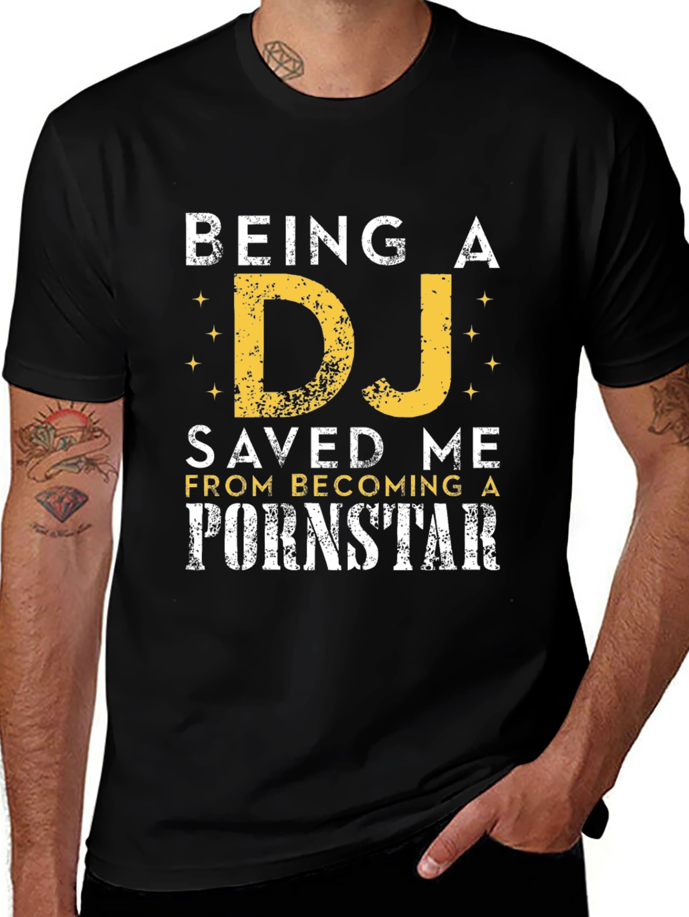 Variant 5 of Being a DJ Saved Me T-Shirt