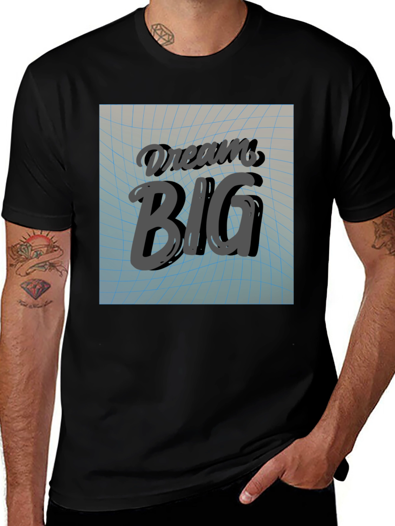 Variant 18 of Dream Big Graphic T-Shirt - Inspiring Design