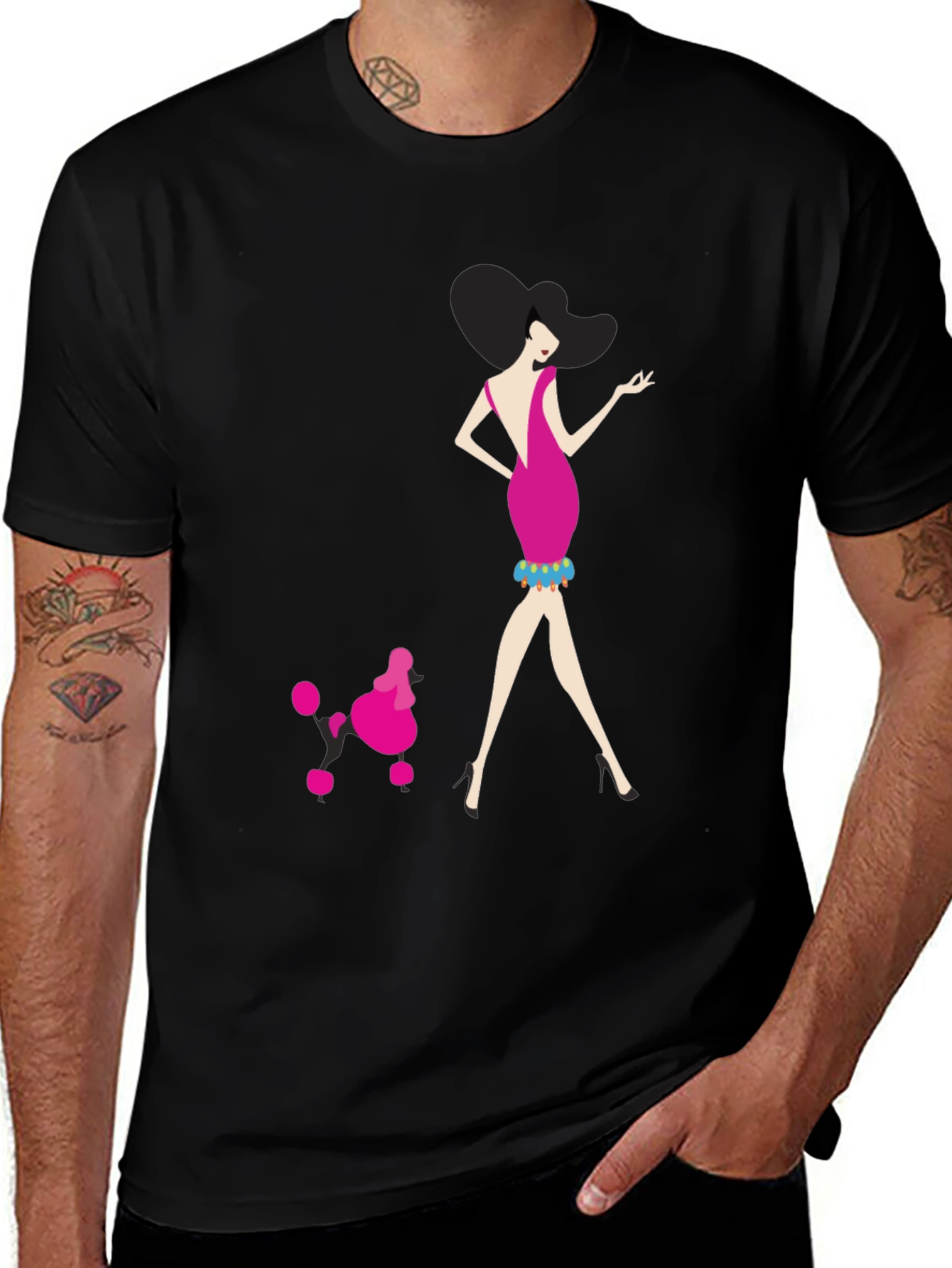 Variant 20 of Woman & Poodle Graphic Tee