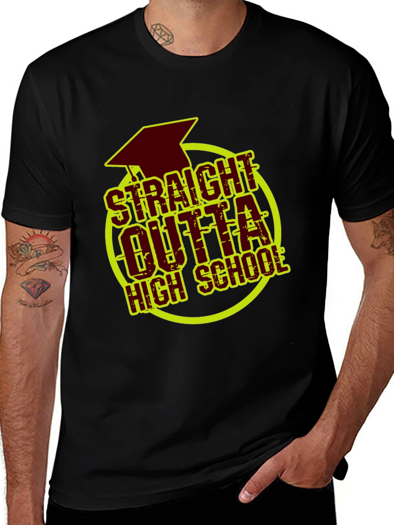 Variant 15 of Straight Outta High School Graduation T-Shirt