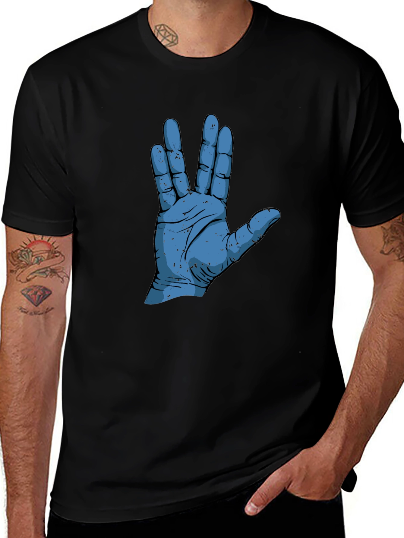 Variant 2 of Live Long and Prosper T-Shirt, Black