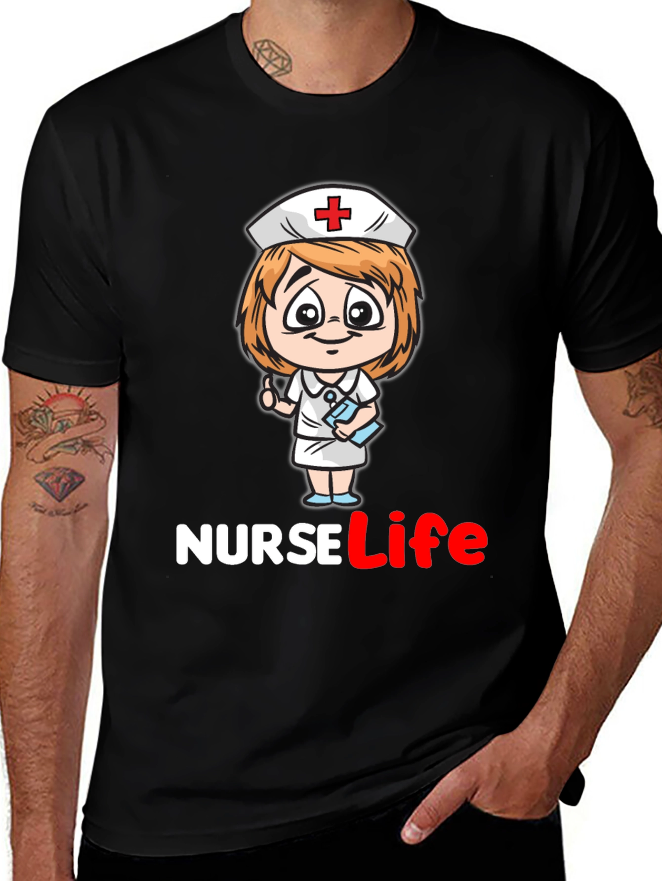 Variant 12 of Nurse Life Graphic T-Shirt