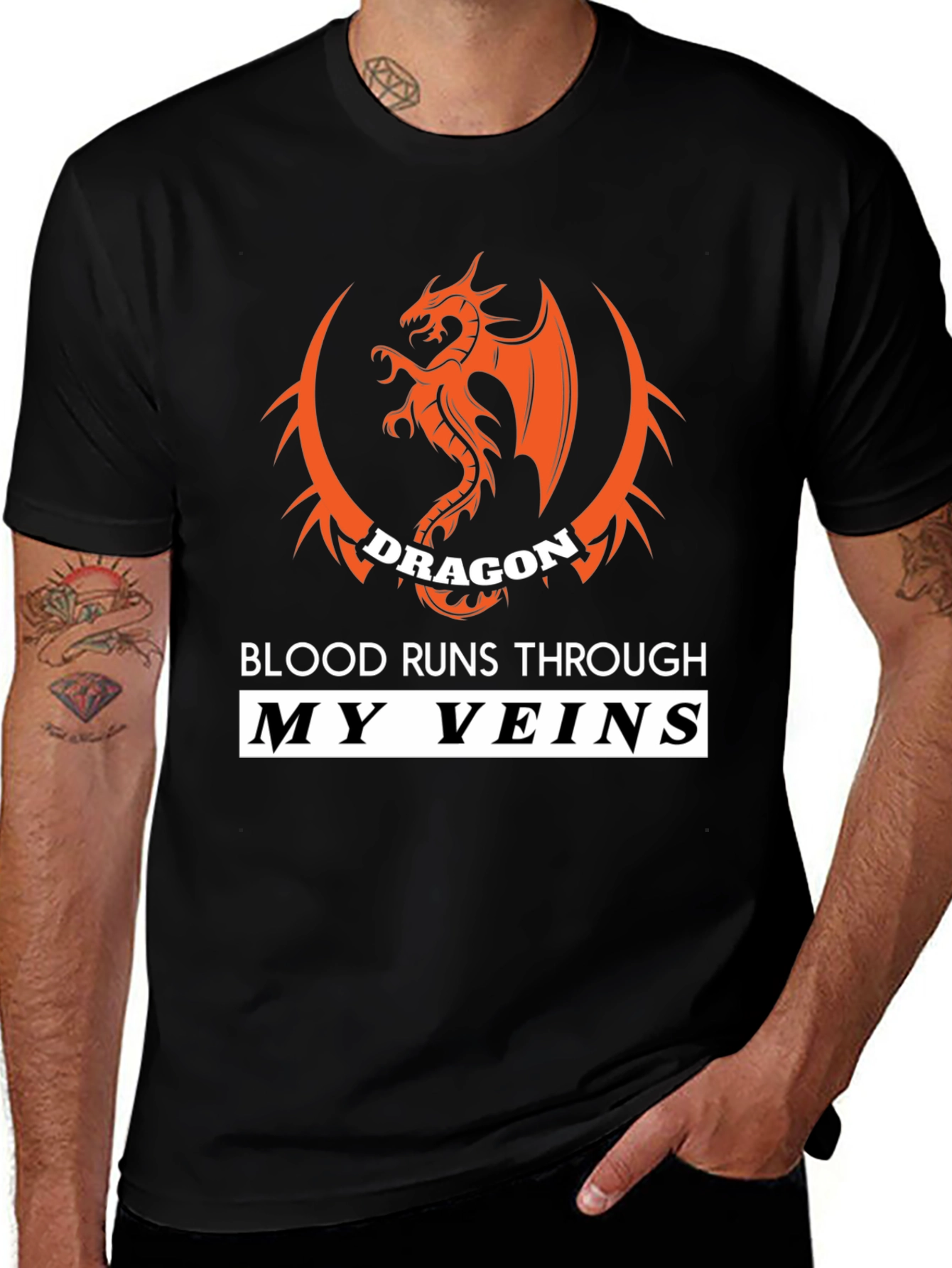 Variant 30 of Dragon Blood Runs Through My Veins T-Shirt