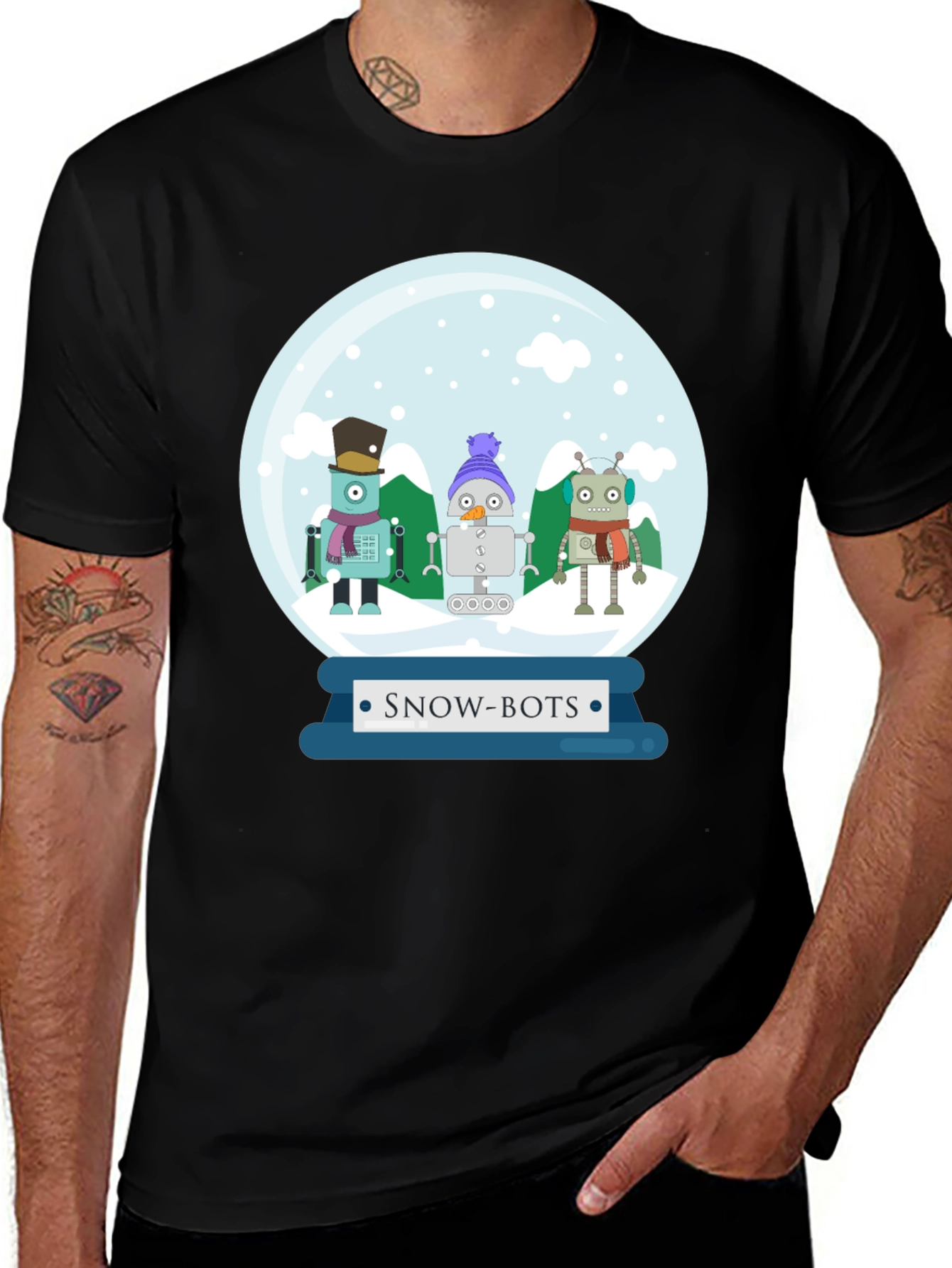 Variant 6 of Snow-Bots Graphic T-Shirt
