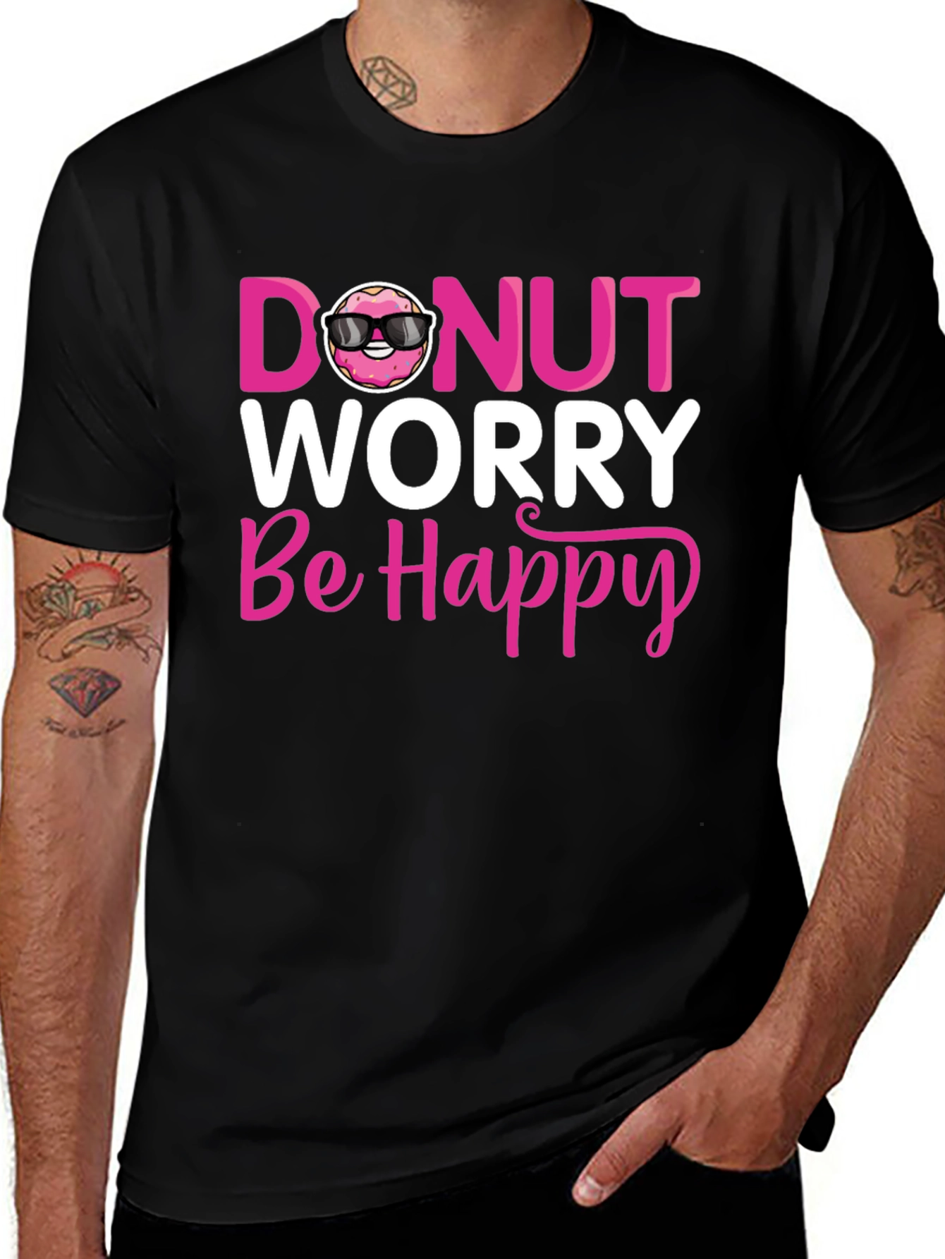 Variant 7 of Donut Worry Be Happy T-Shirt