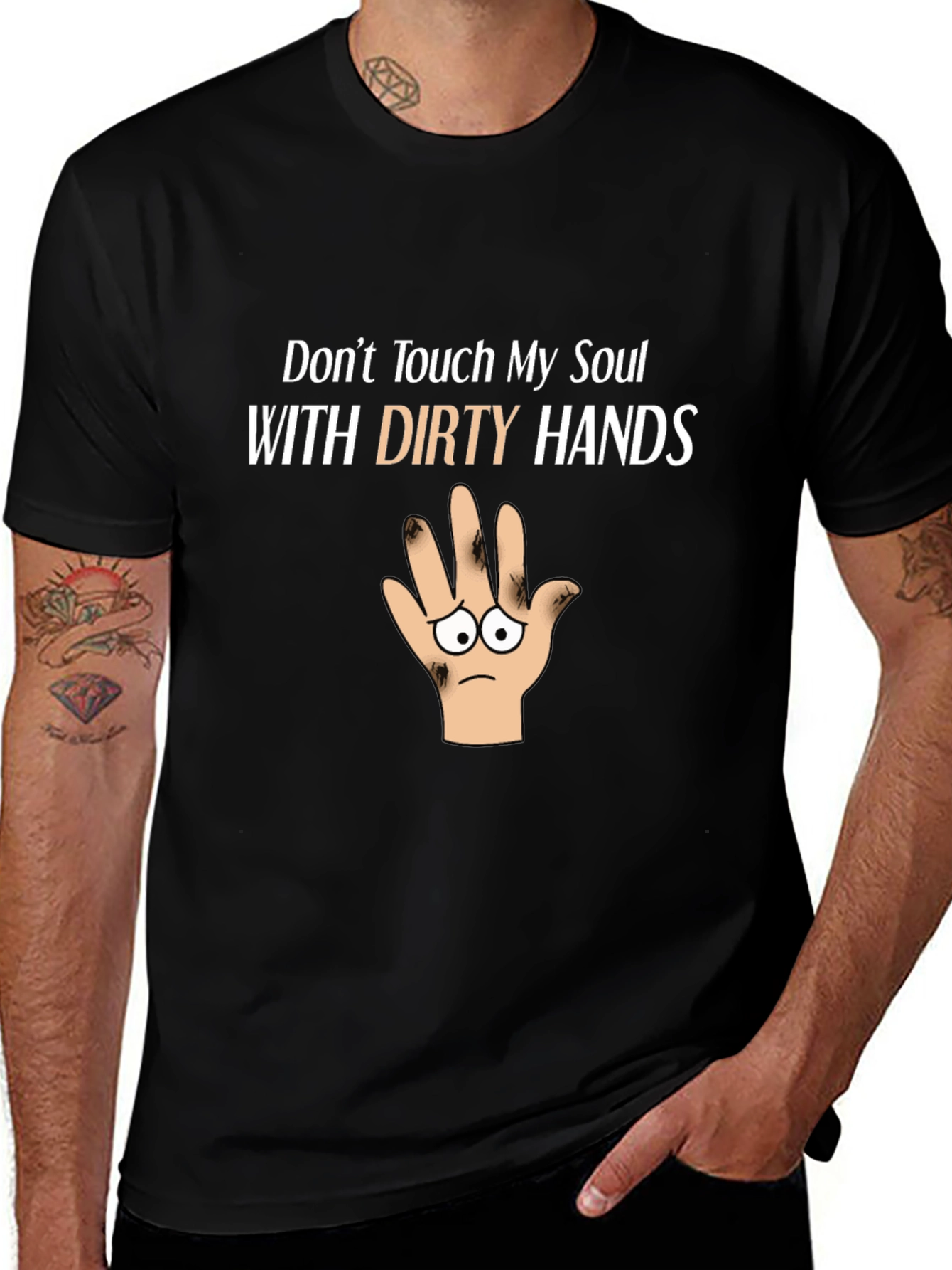 Variant 20 of Don't Touch My Soul Funny Graphic T-Shirt