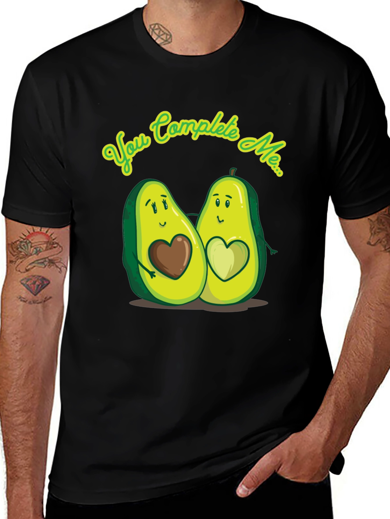 Variant 11 of Avocado Love T-Shirt - You Complete Me