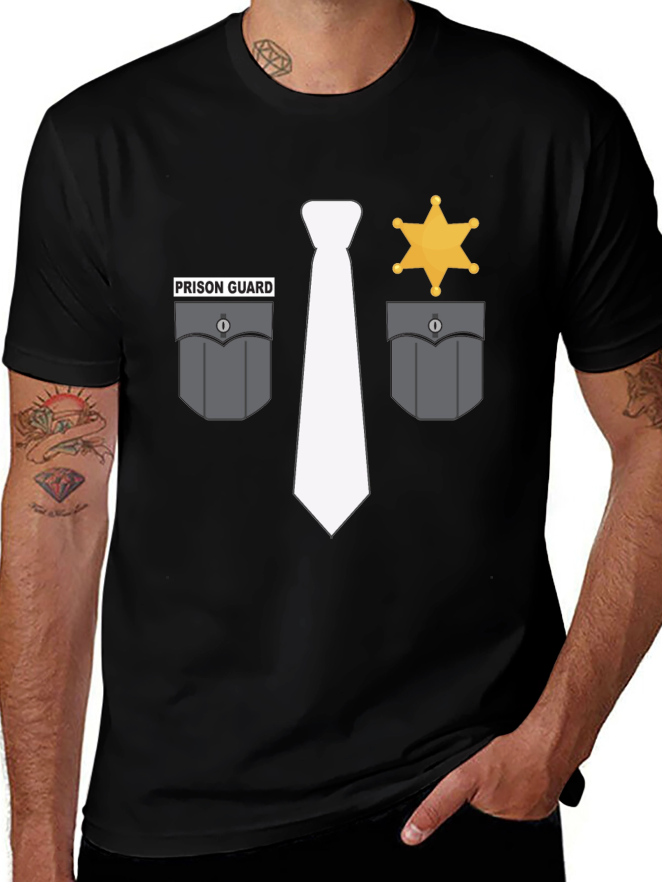 Variant 23 of Prison Guard Costume T-Shirt