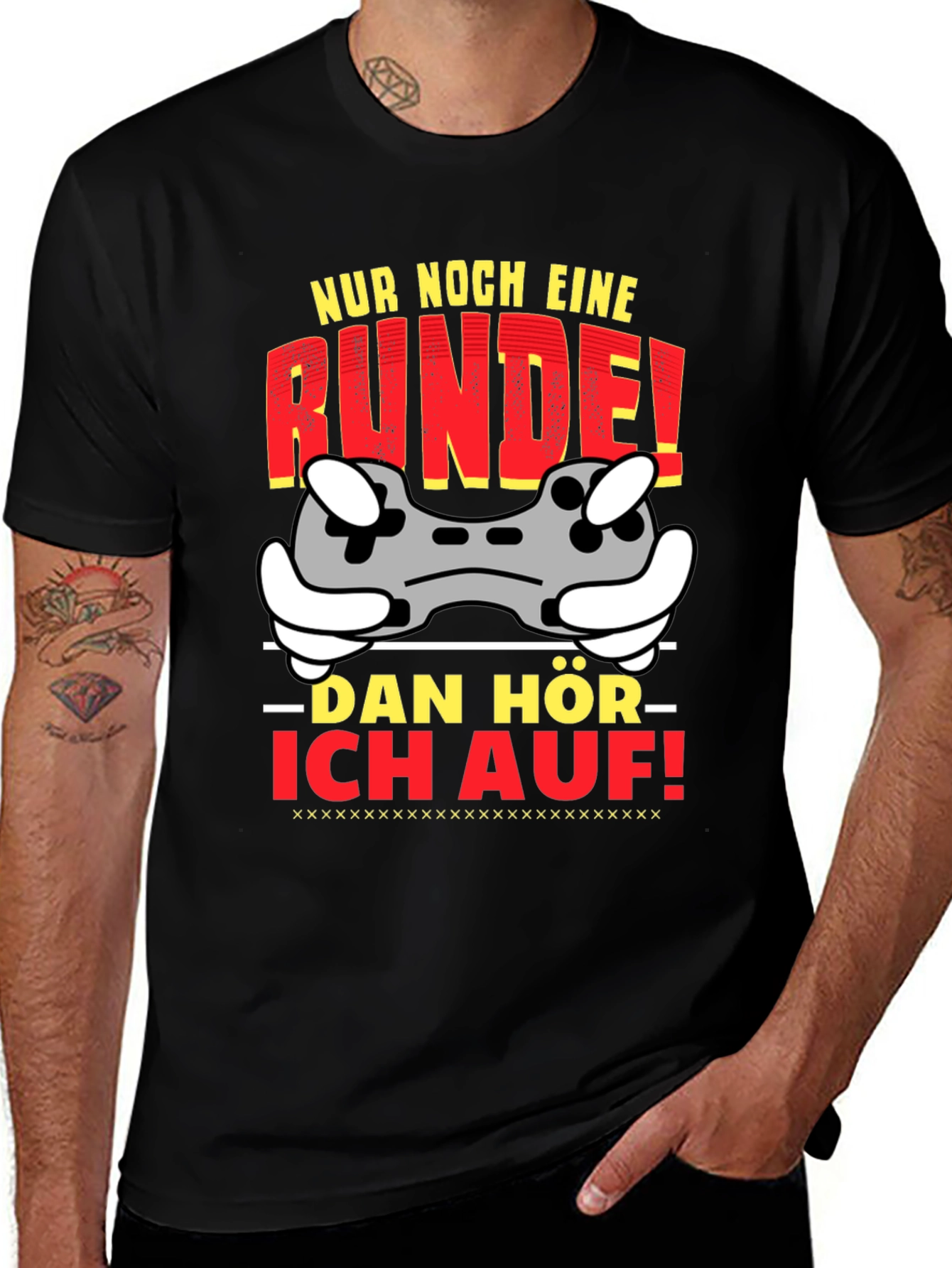 Variant 19 of Gamer T-Shirt - Nur Noch Eine Runde!