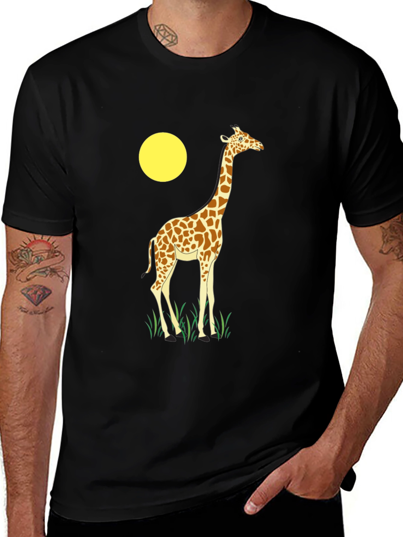 Variant 30 of Giraffe Graphic T-Shirt - Novelty Animal Print Tee