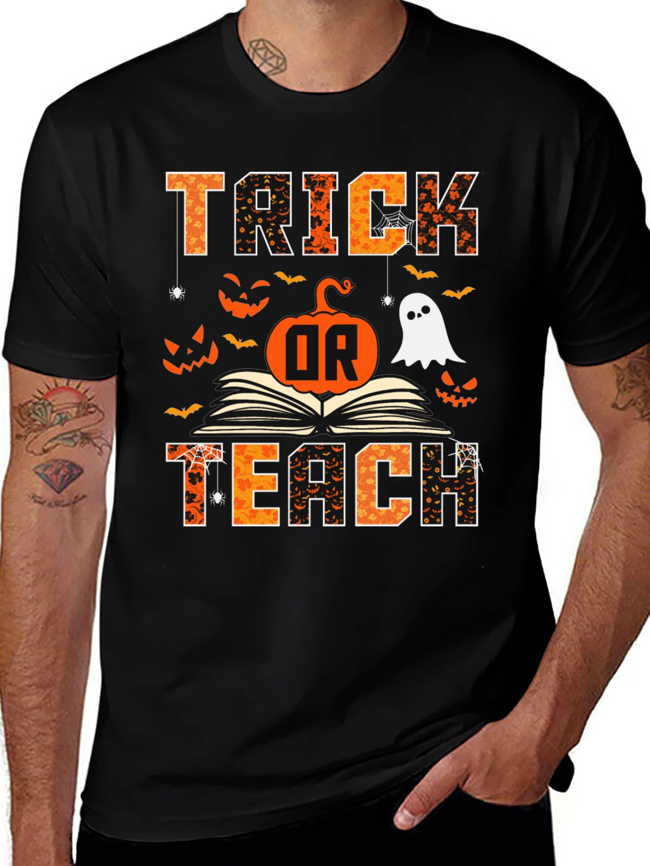Trick or Teach Halloween Teacher T-Shirt