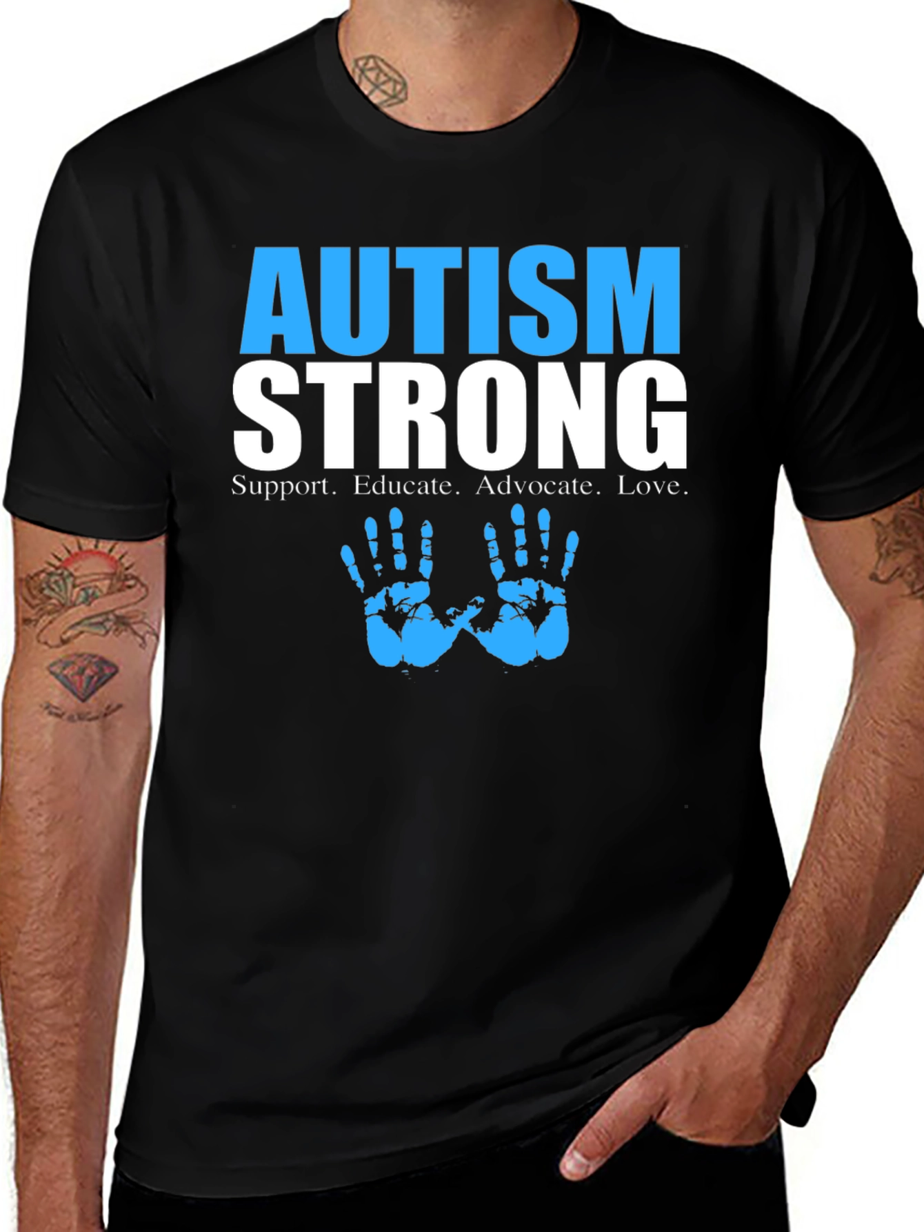 Variant 30 of Autism Strong Support T-Shirt