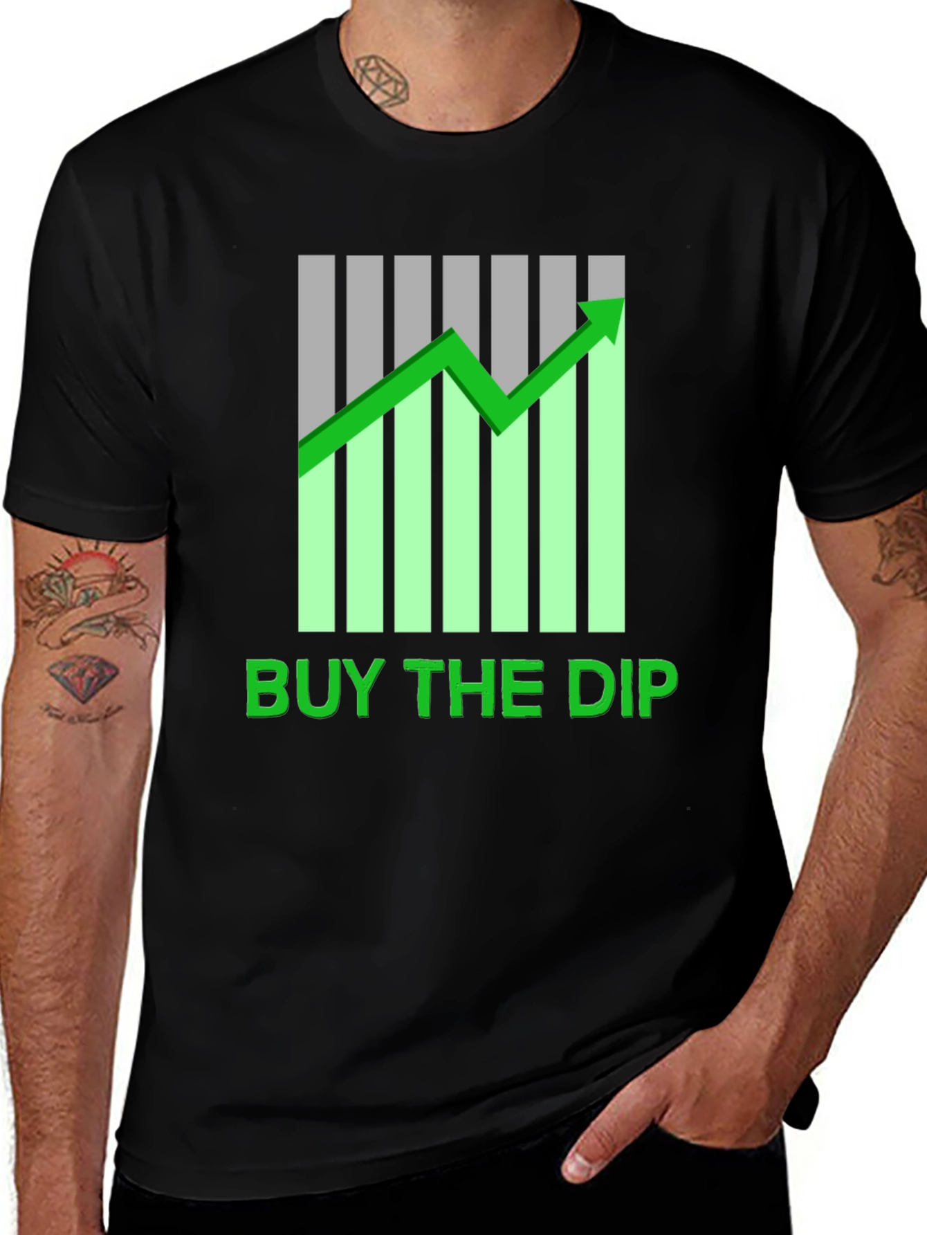 Variant 17 of Buy The Dip Graphic Tee - Crypto Investor T-Shirt