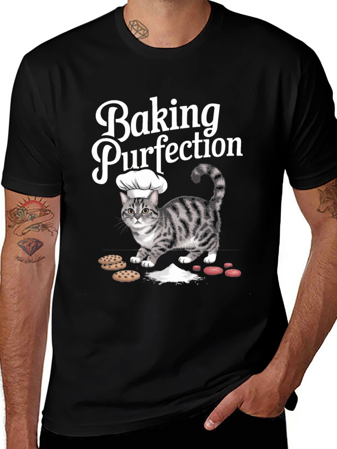 Variant 7 of Baking Purfection Cat T-Shirt