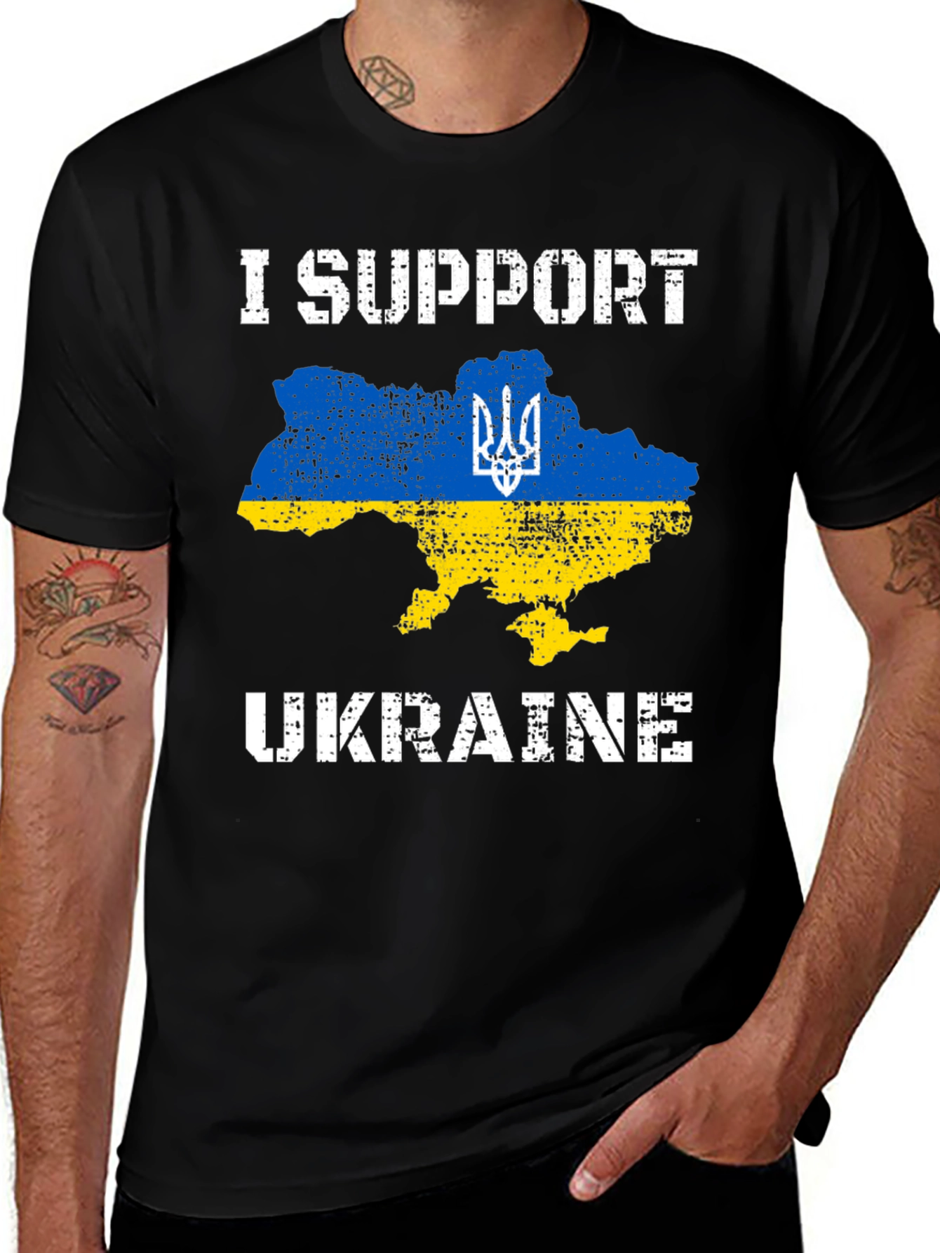 I Support Ukraine Graphic T-Shirt