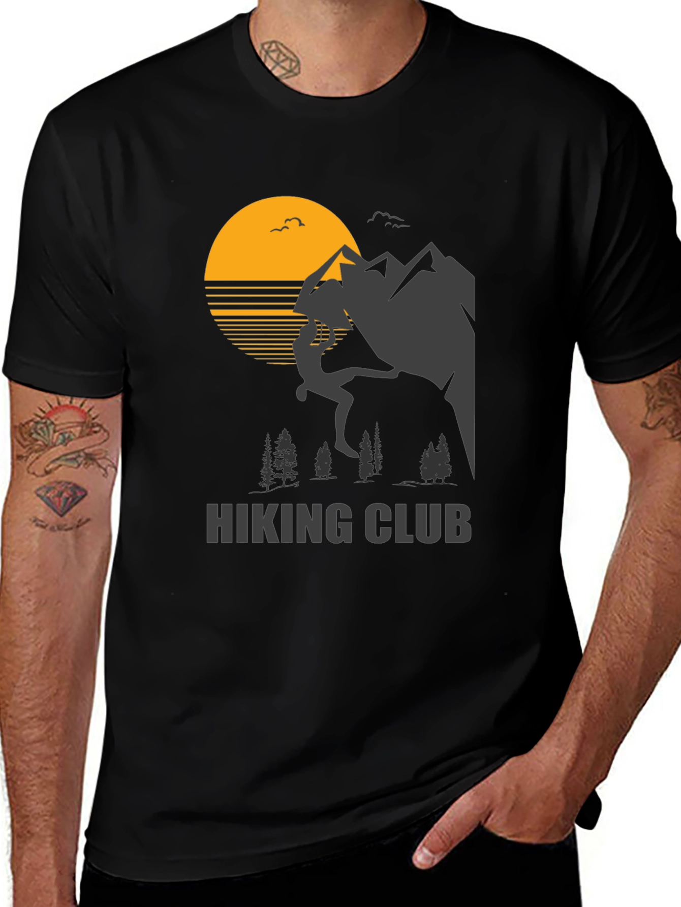 Variant 17 of Hiking Club Graphic Tee - Adventure Ready!