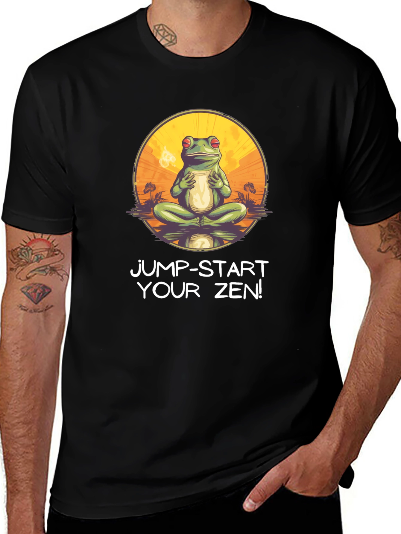 Variant 8 of Zen Frog T-Shirt - Jump-Start Your Inner Peace