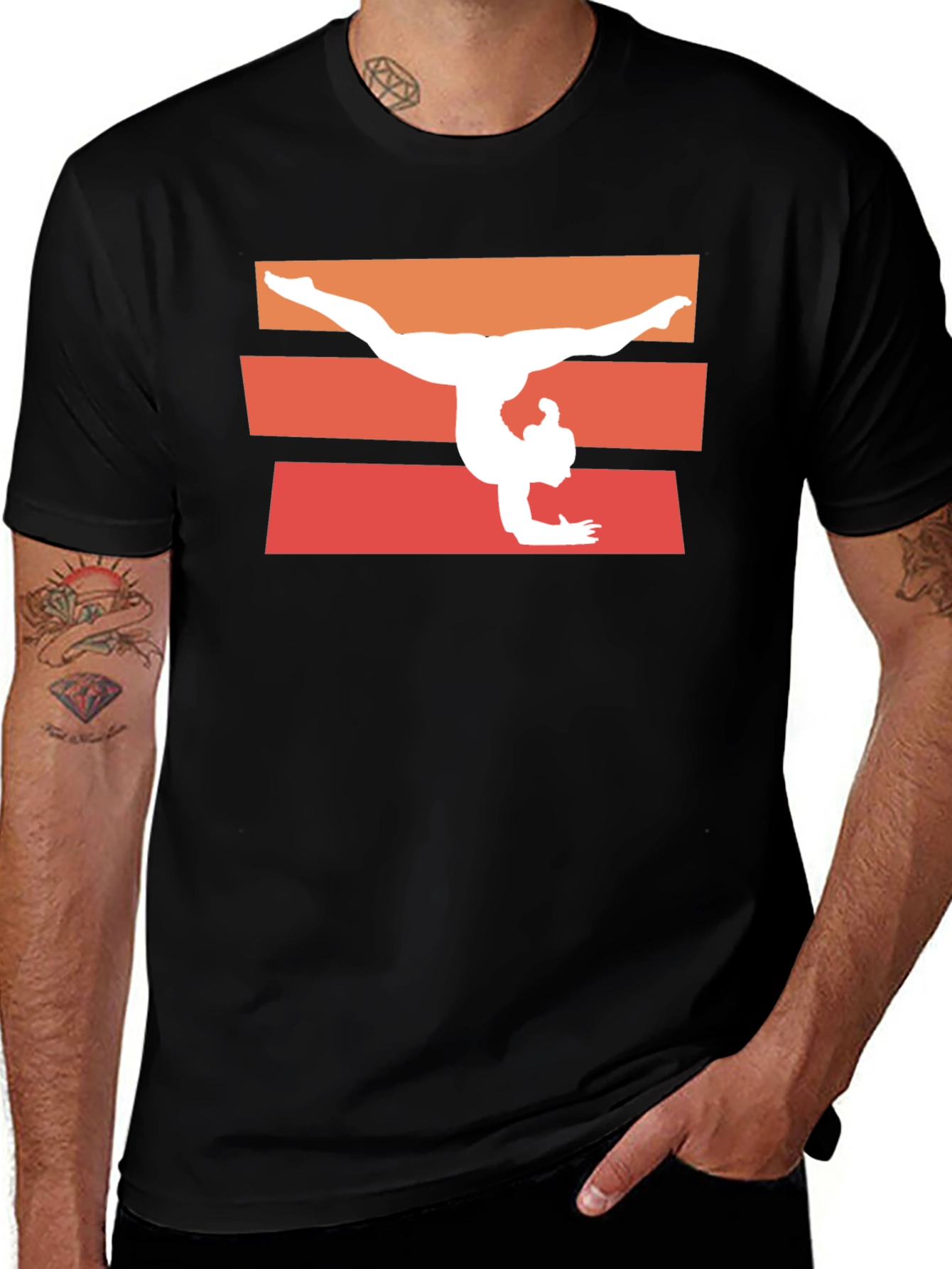 Variant 5 of Gymnast Silhouette Graphic Tee