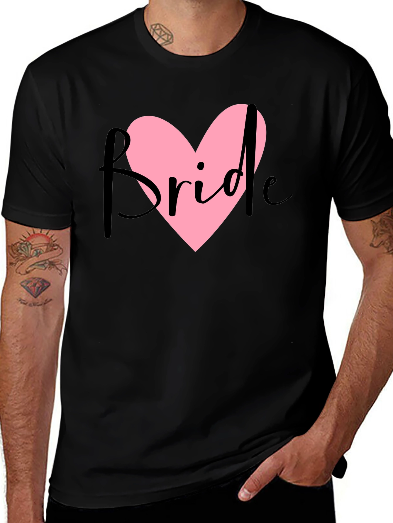 Variant 4 of Bride Heart Graphic Tee - Wedding Celebration Shirt