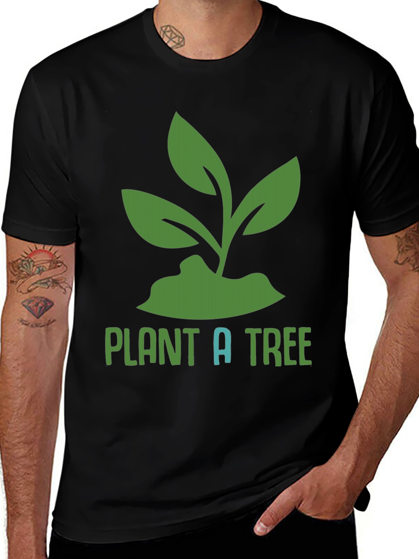 Plant a Tree Graphic Tee - Eco-Friendly T-Shirt