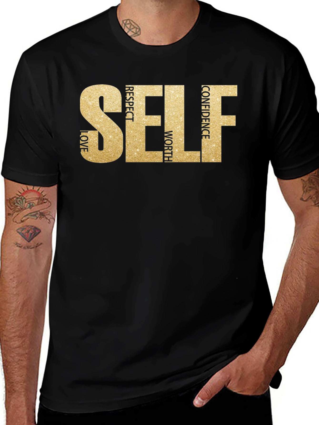 Variant 8 of Self Love Black T-Shirt