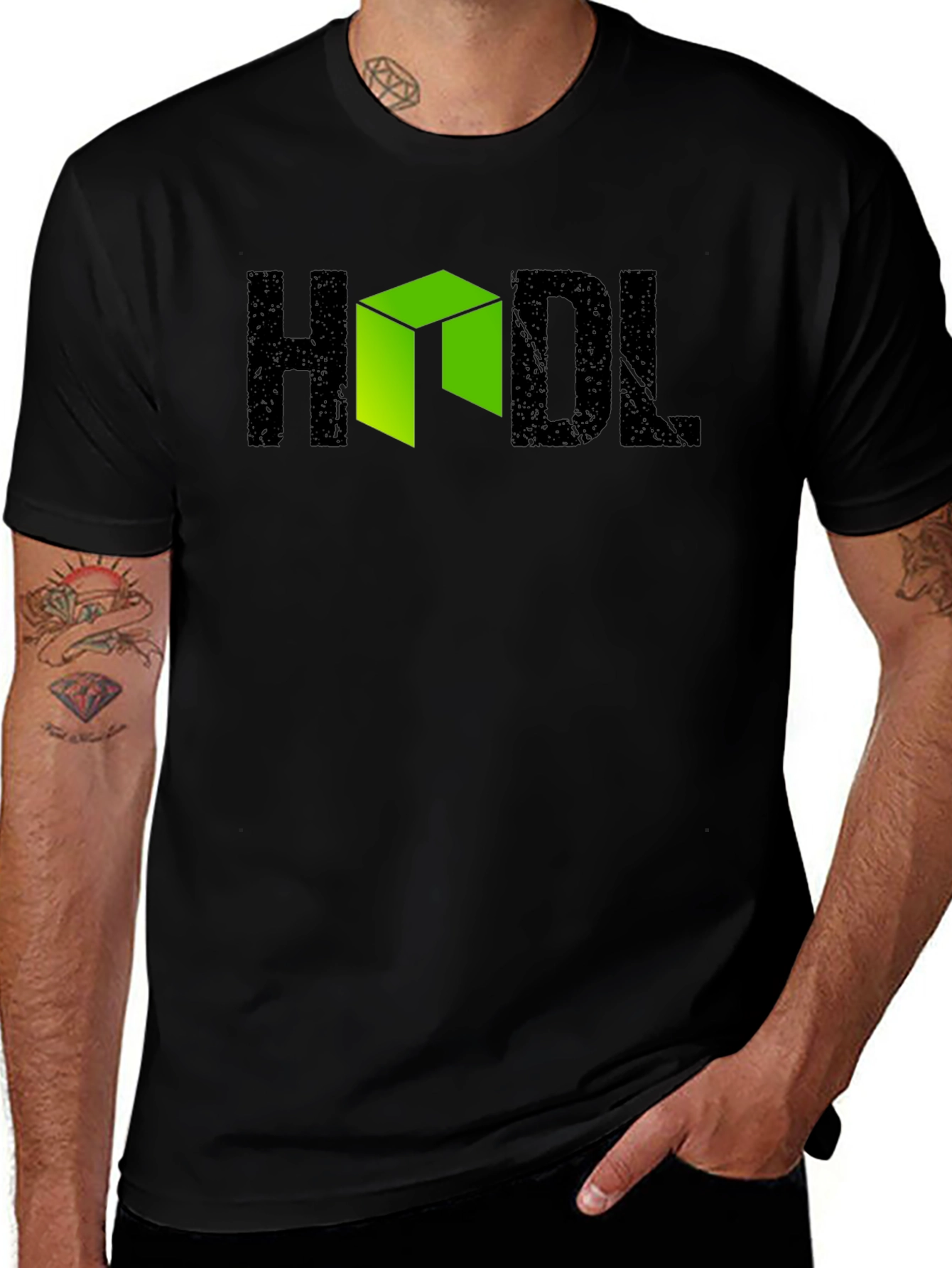 Variant 2 of HODL Crypto T-Shirt - Black Graphic Tee