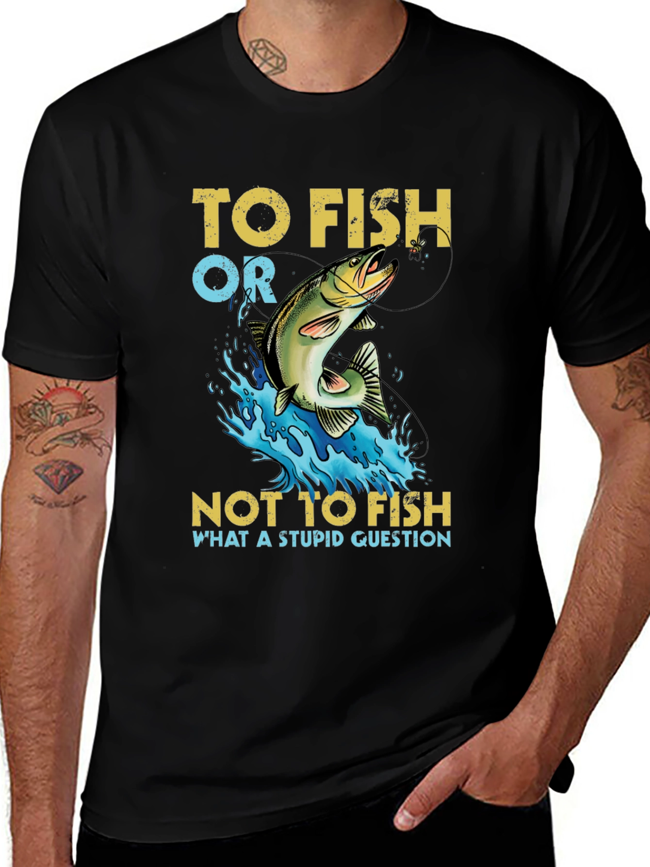 Variant 30 of To Fish Or Not To Fish Graphic T-Shirt