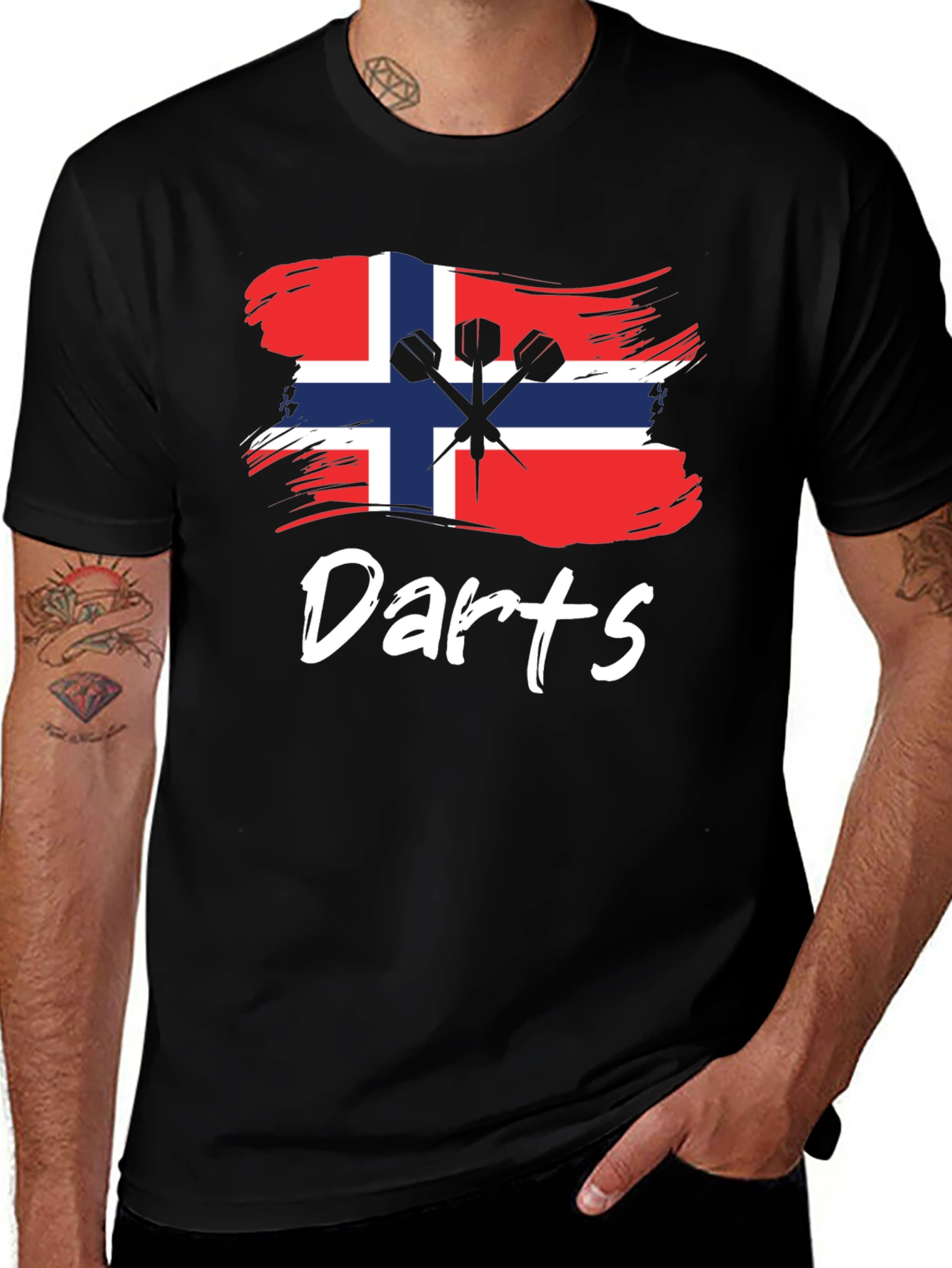 Norway Darts T-Shirt - Unique Graphic Tee