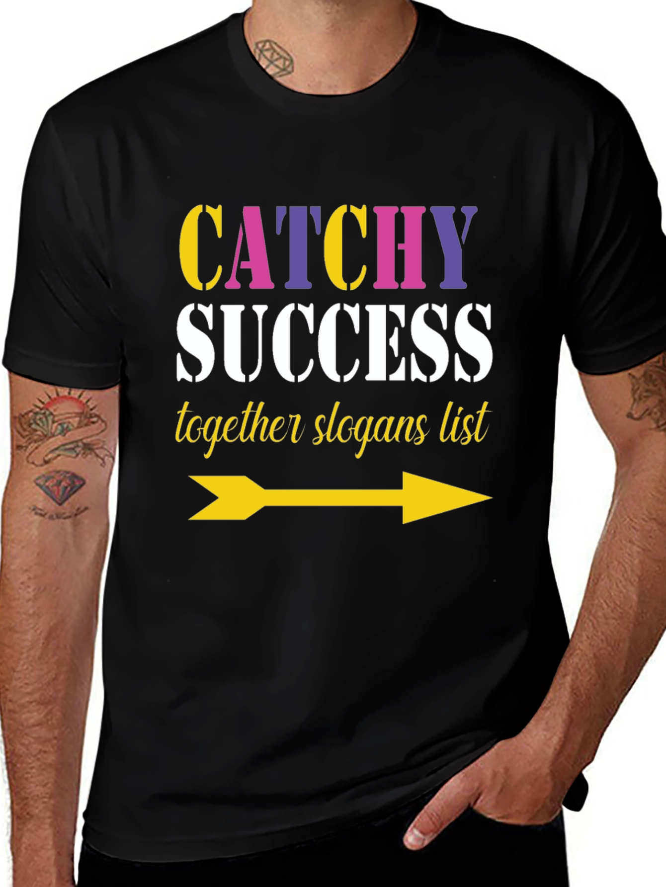 Variant 21 of Catchy Success Slogans List Arrow T-Shirt