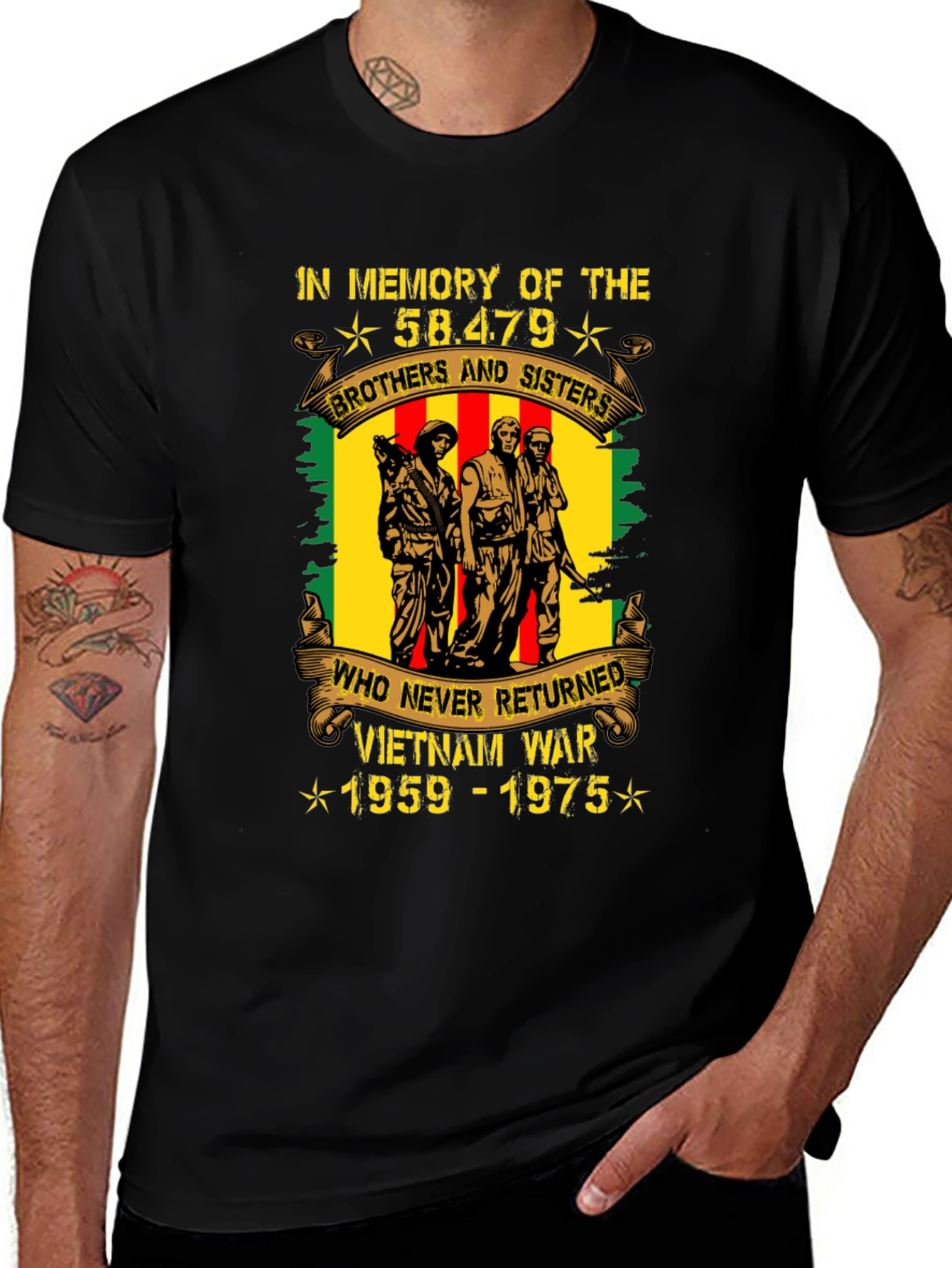 Vietnam War Memorial T-Shirt - Never Forget