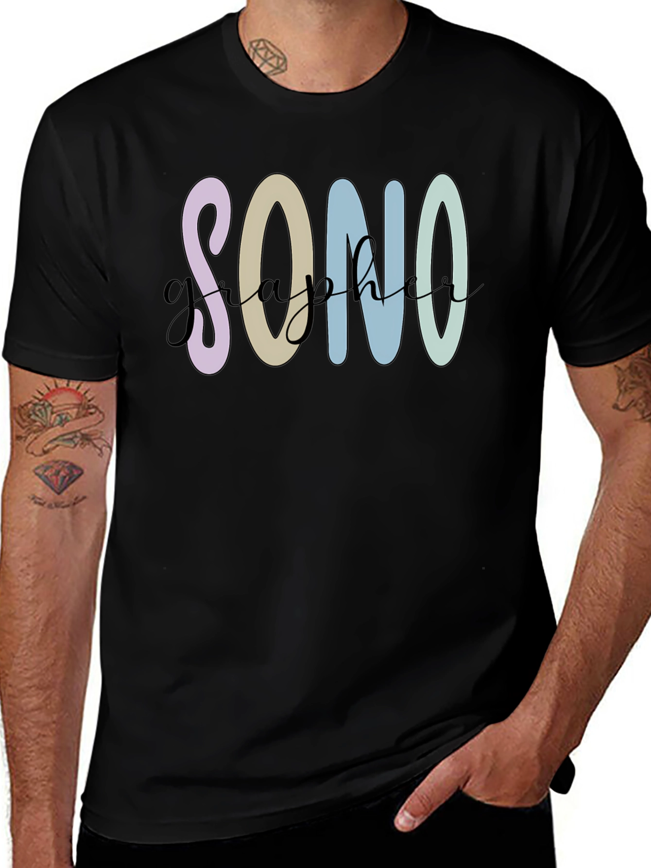 Variant 22 of Sonographer T-Shirt - Pastel Graphic Tee