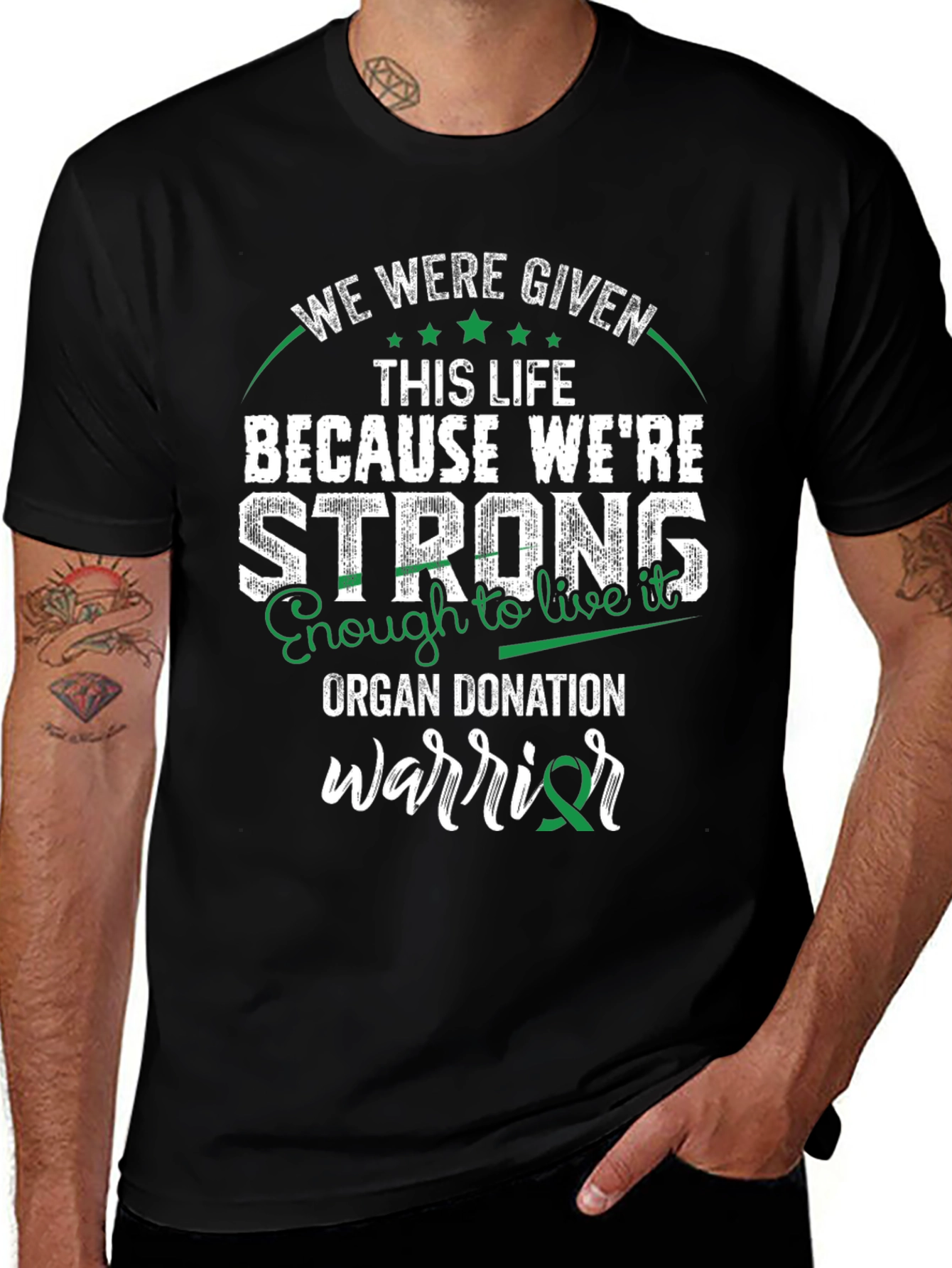 Organ Donation Warrior T-Shirt - Strong & Supportive