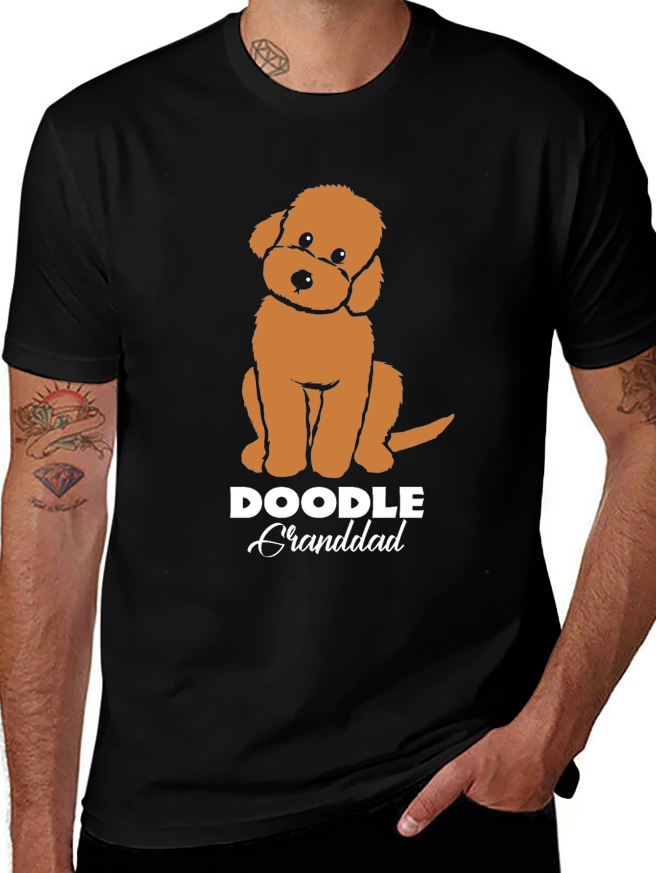 Doodle Granddad T-Shirt - Perfect for Dog Loving Grandpas