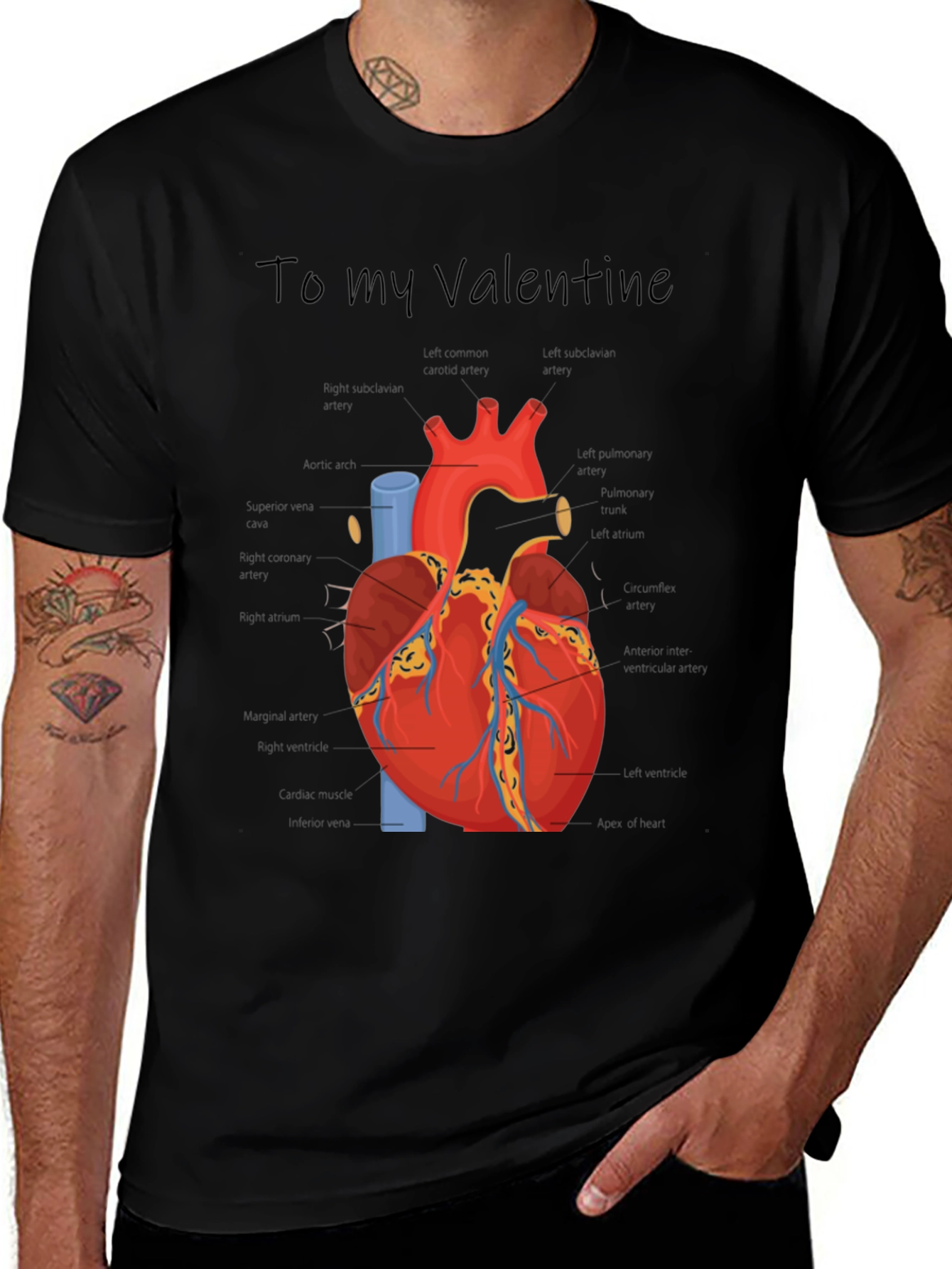 Anatomical Heart Valentine's Day T-Shirt